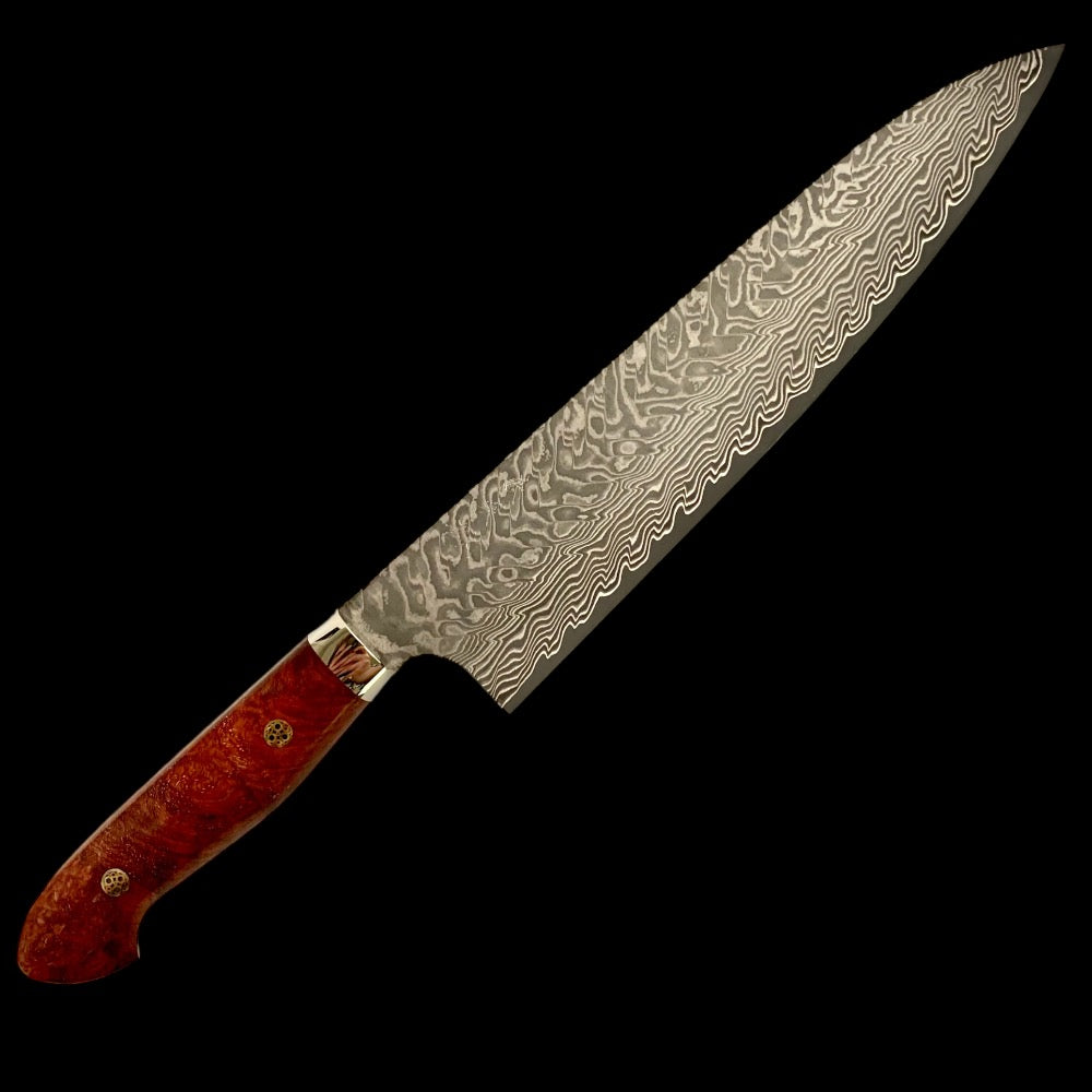 Yoshimi Kato SG2 V Damascus Gyuto 210mm with Special Edition Yo Handle