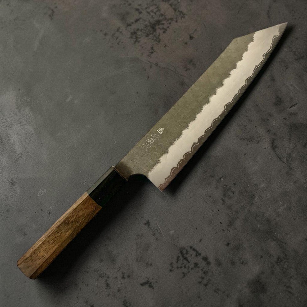 Nigara Aogami Super Migaki Tsuchime Kiritsuke Gyuto 210mm