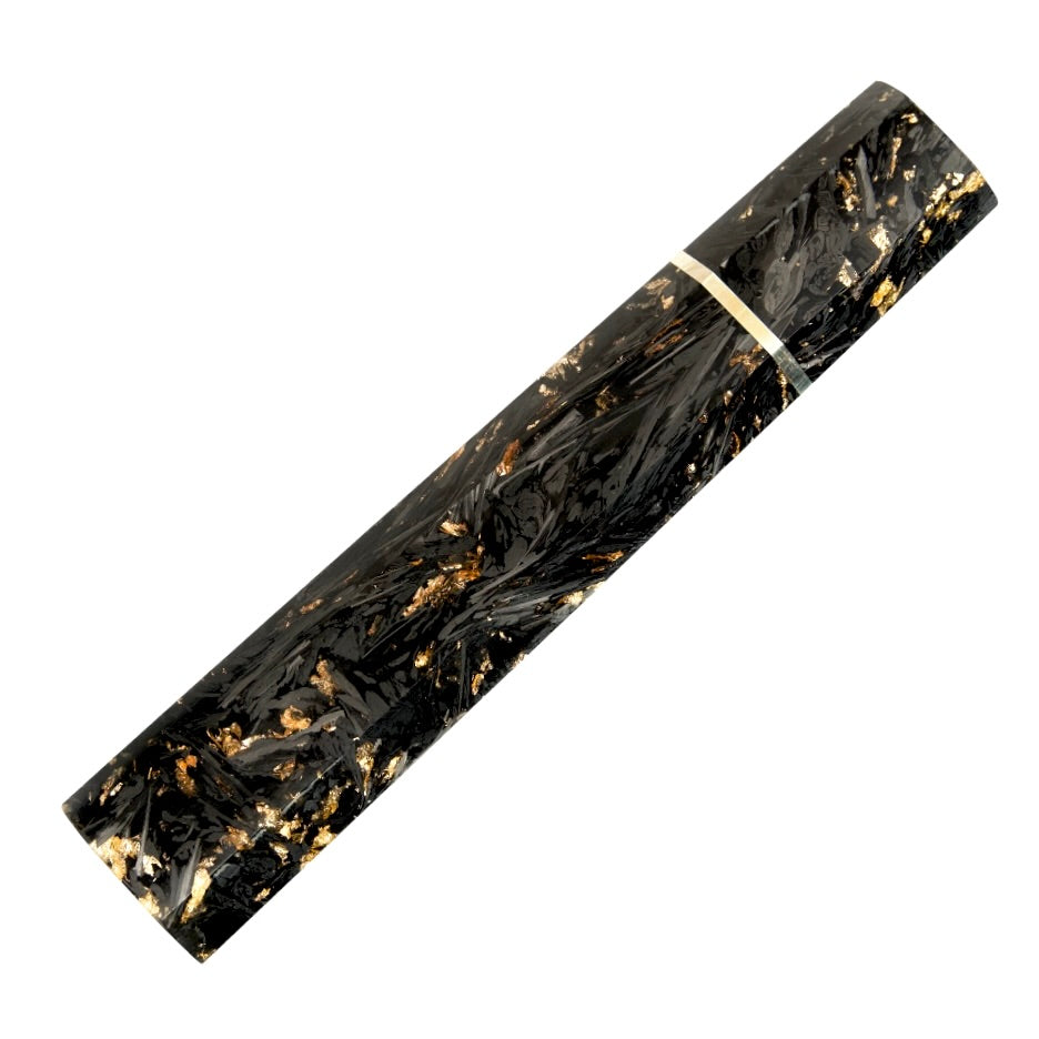Tokushu Knife Shattered Carbon Gold Wa Handle for 210mm +