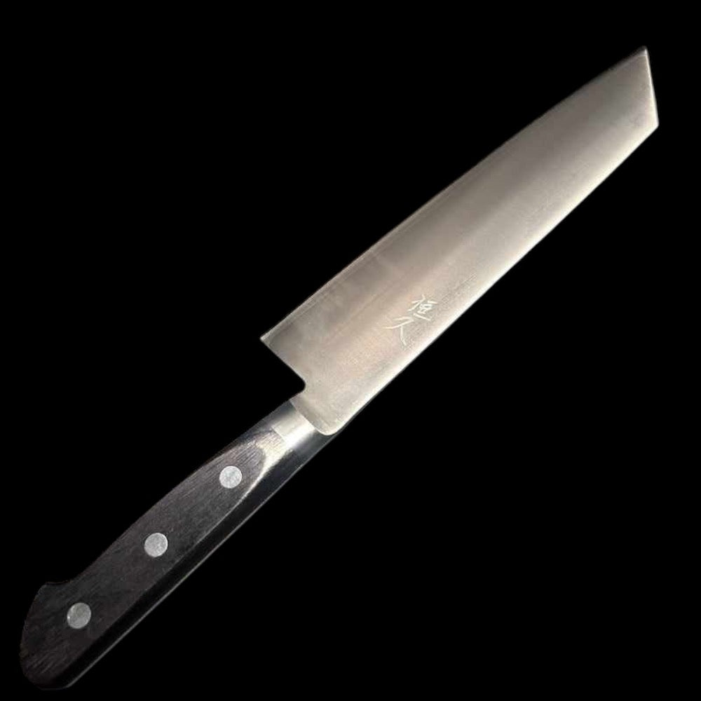 Tsunehisa SRS13 Polished 210mm Kiritsuke Gyuto Black Pakka Western Handle