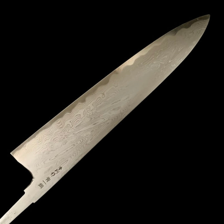 Satoshi Nakagawa Blue #1 Damascus Tall Gyuto 240mm No Handle