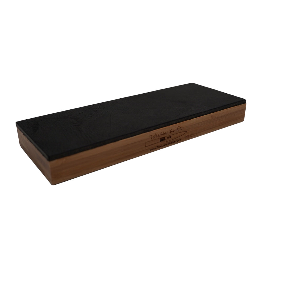 Tokushu Knife Premium Black Leather Strop