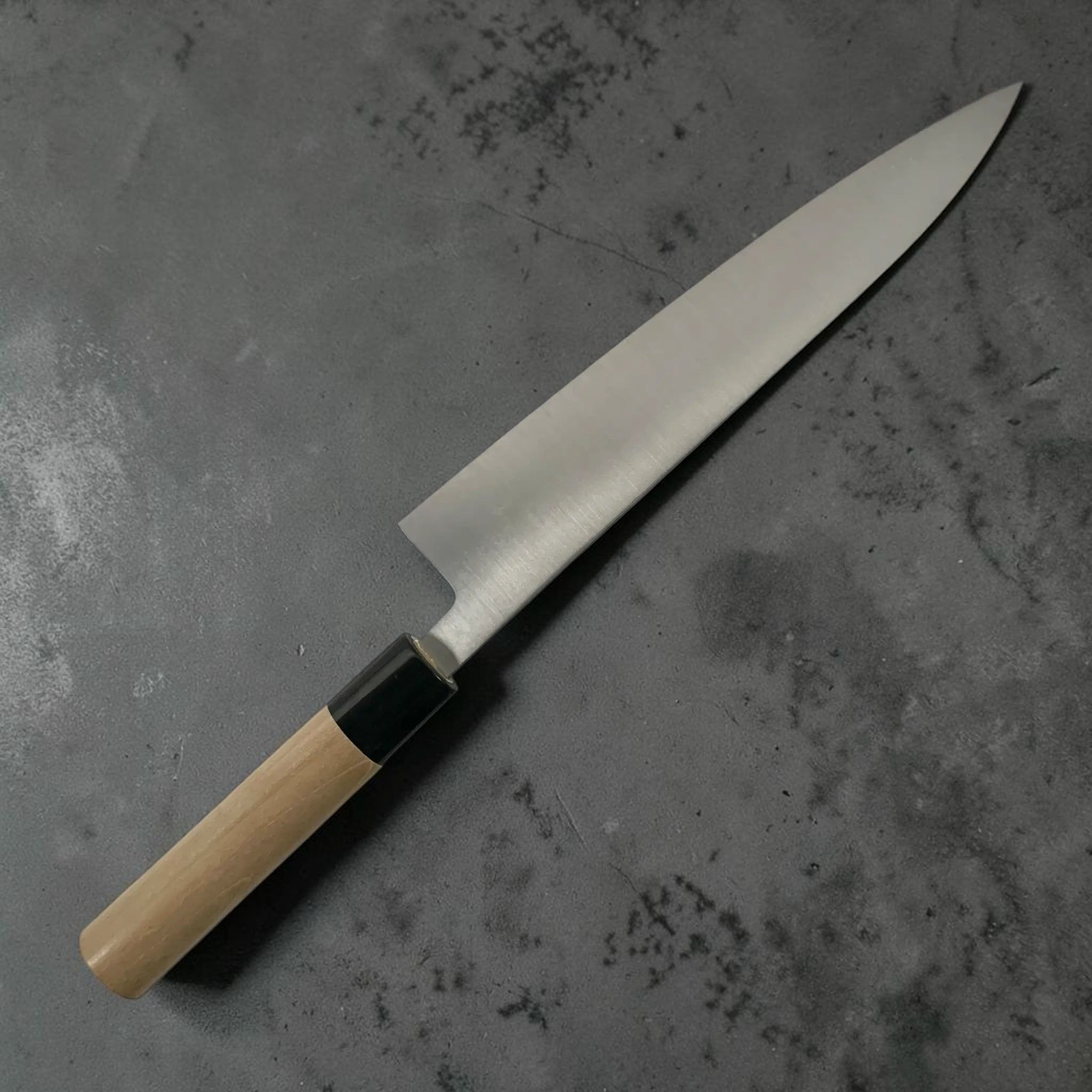 Masamoto KS Series 210mm Gyuto handle close-up