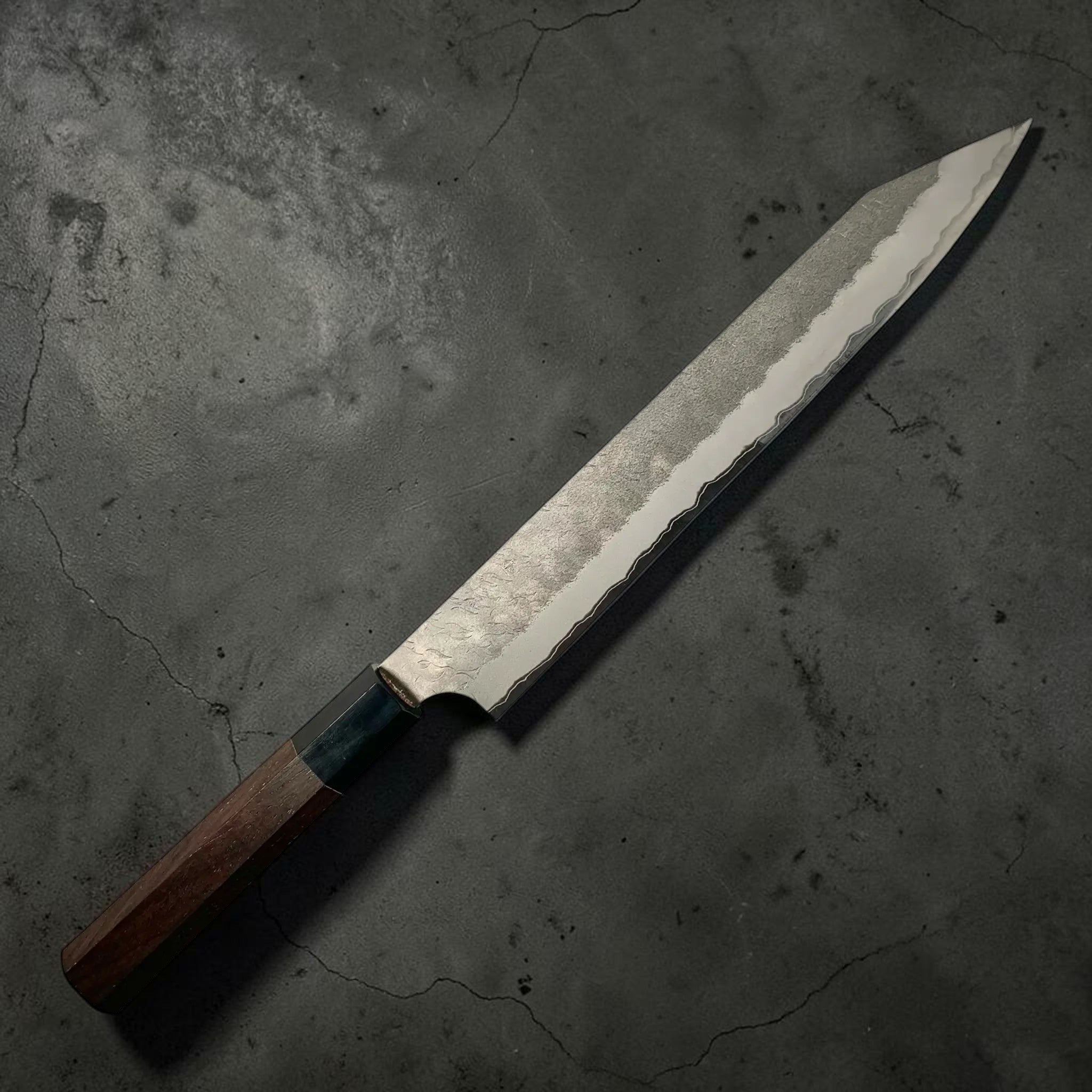 Nigara Aogami Super Migaki Tsuchime Kiritsuke Sujihiki 255mm
