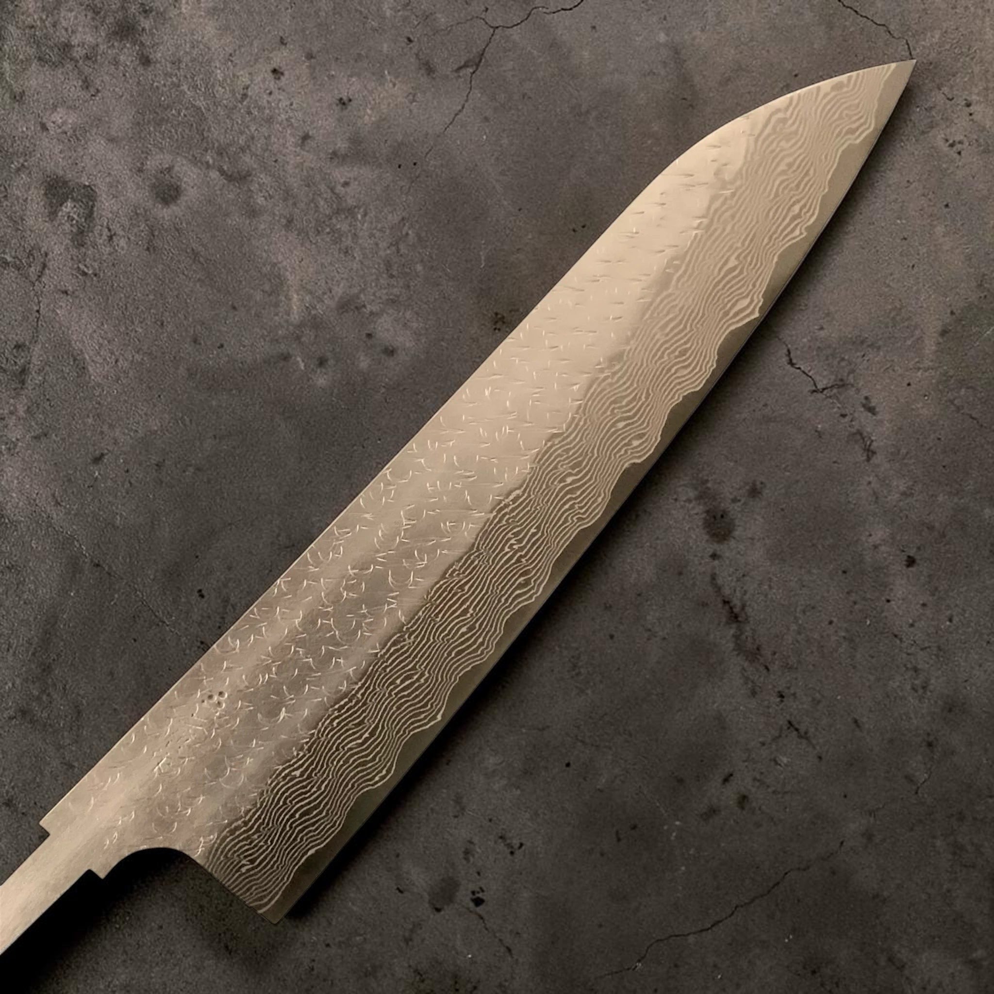 Nigara SG-STRIX Gyuto 240mm angled blade view