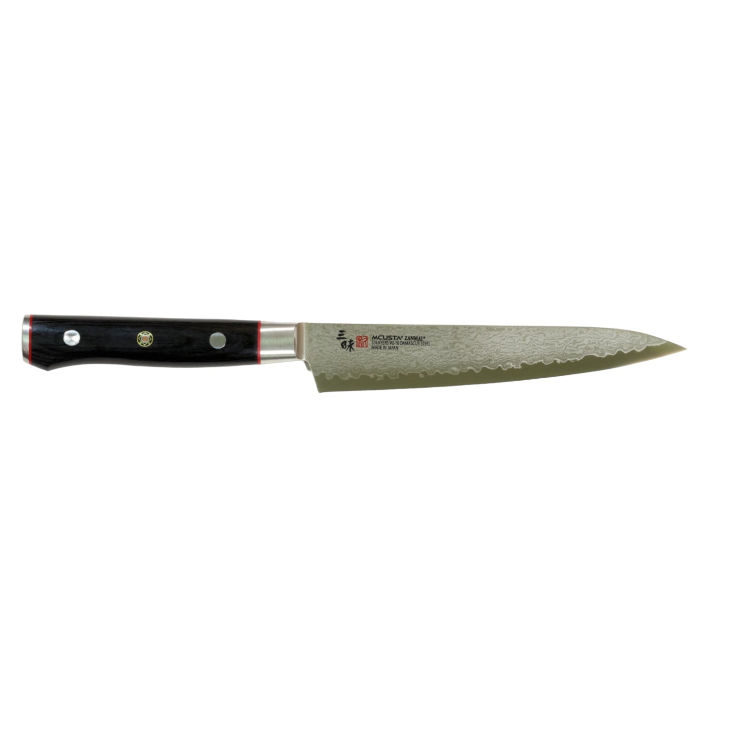 Mcusta Zanmai Classic Pro Petty VG-10 Core Damascus 150mm Paring Knife