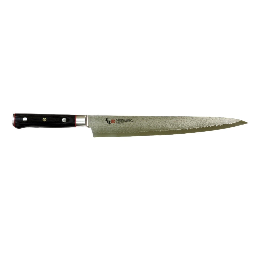 Mcusta Zanmai Classic Pro Sujihiki VG-10 Core Damasco 270 mm Cuchillo para cortar cubiertos de cocina