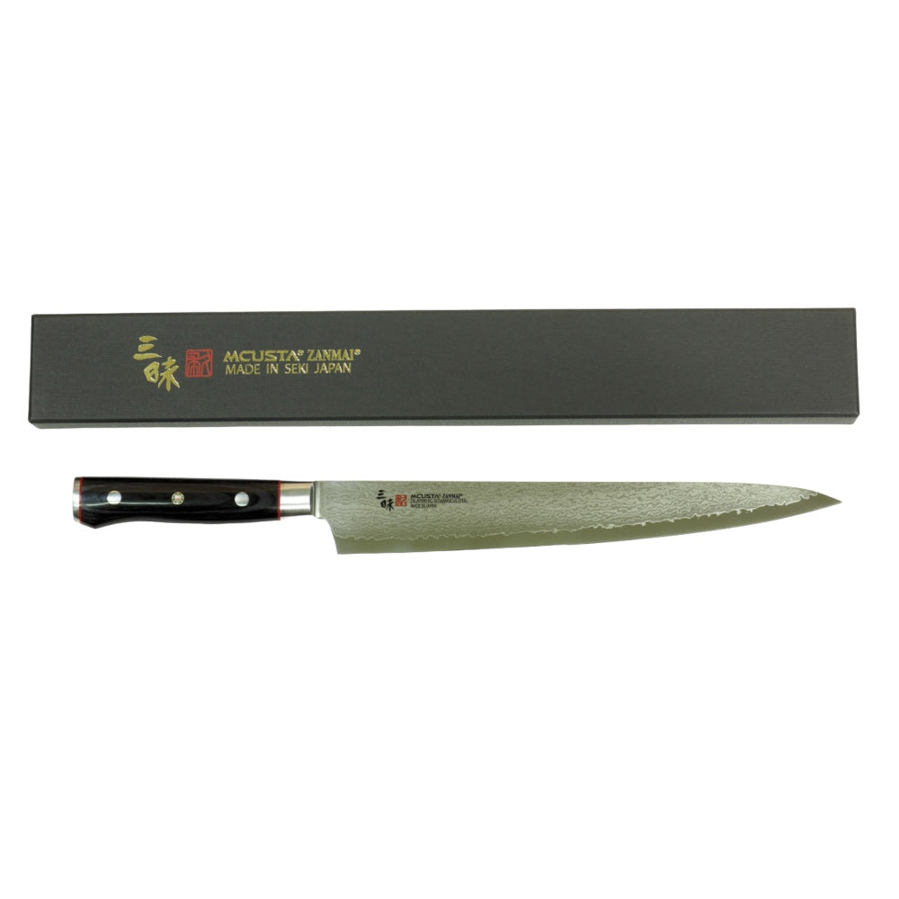 Mcusta Zanmai Classic Pro Sujihiki VG-10 Core Damascus 270mm Kitchen Cutlery Slicing Knife
