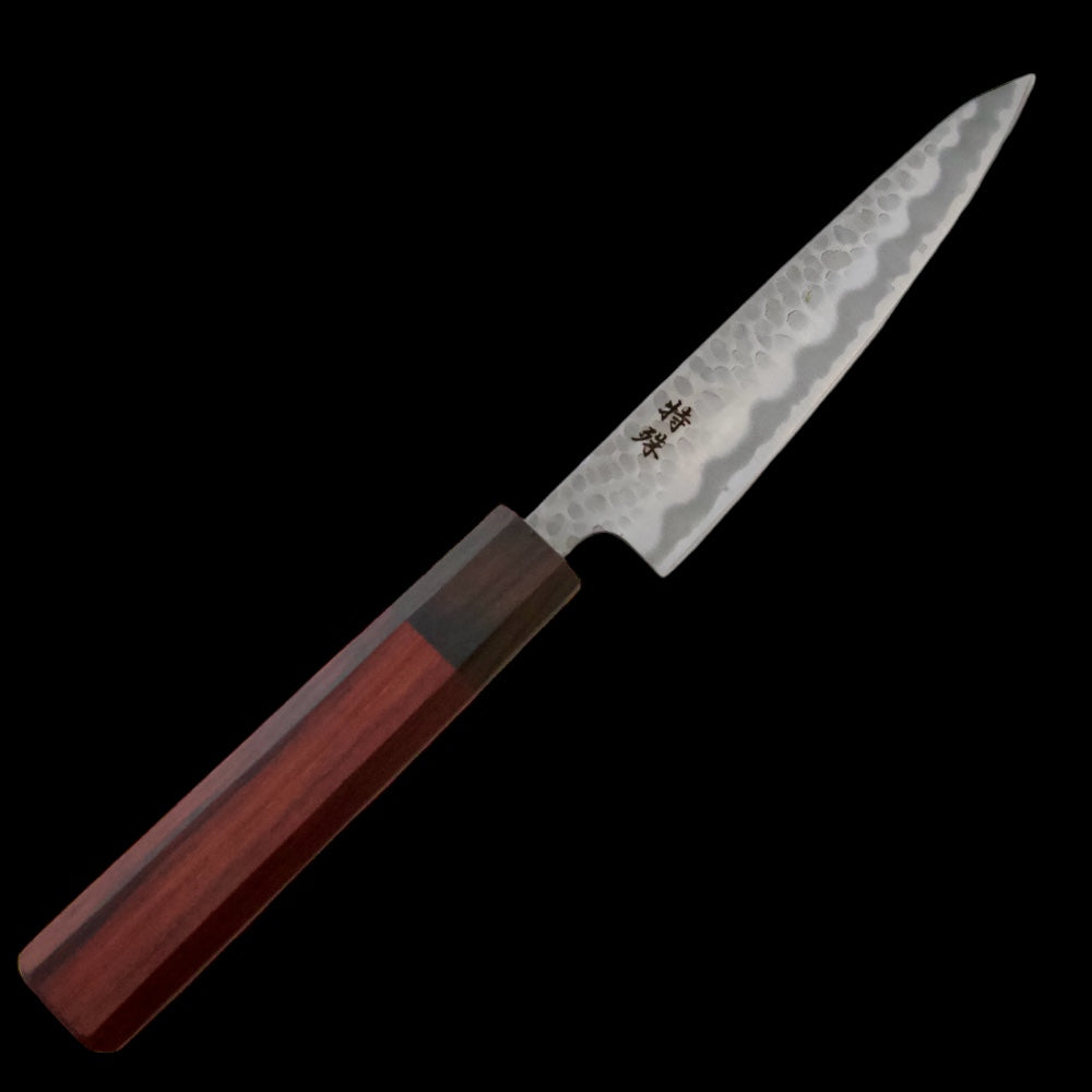 Cuchillo Tokushu #2 Petty revestido de acero inoxidable blanco de 135 mm con mango de palisandro Wa