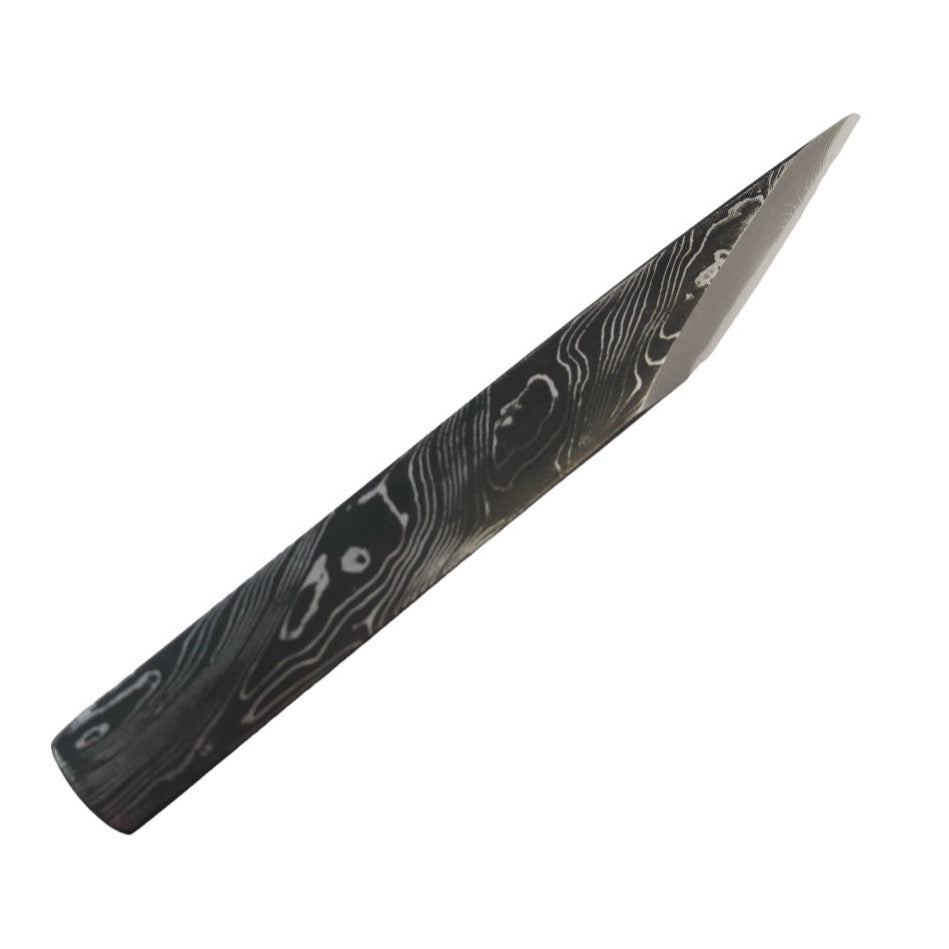 Kiridashi- Cuchillo Damasco de Río Retorcido #2 Blanco.