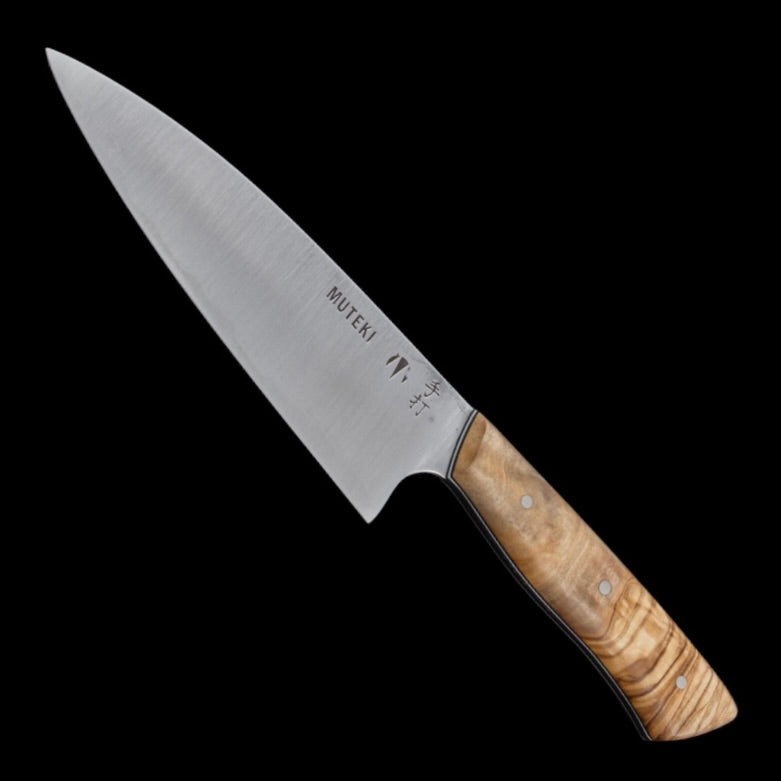 Carter Knives Muteki White #1 Stainless Clad 5.55″ Tall Petty by Aaron