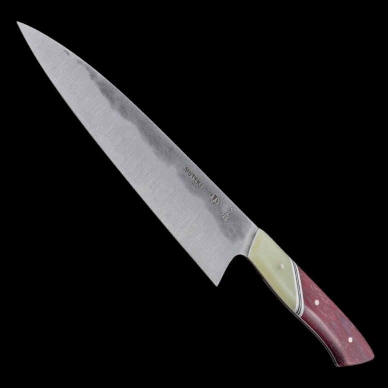 Carter Knives Muteki White #1 Stainless Clad 8.46″ Gyuto by Aaron