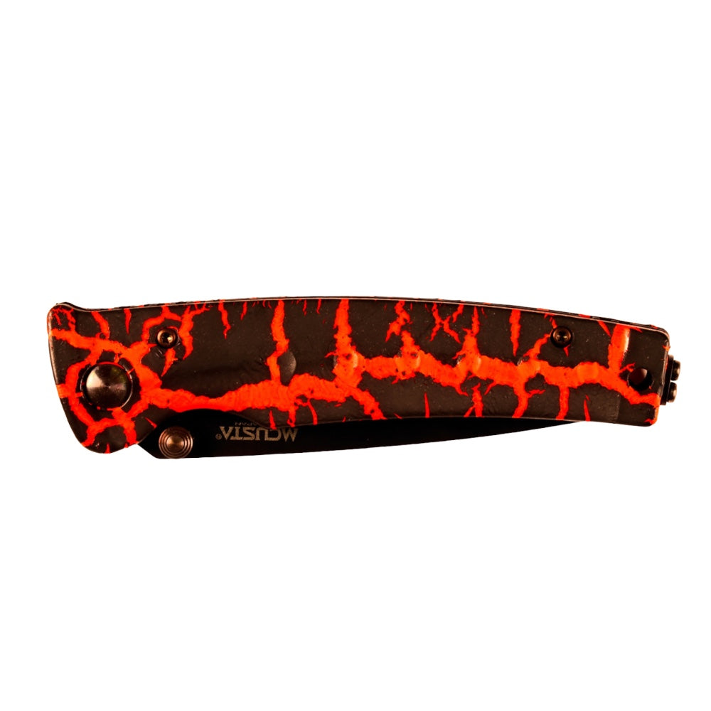 Limited Edition Katana VG-10 Core San Mai Orange/black Folding knife