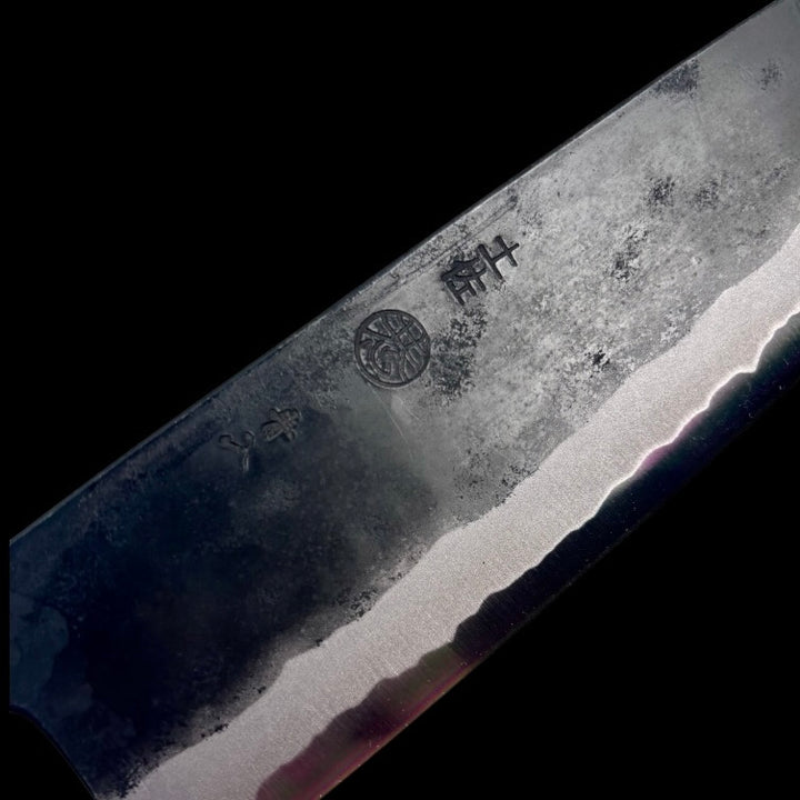 Kyohei Shindo Blue #2 Iron Clad Kurouchi 240mm Gyuto No Handle