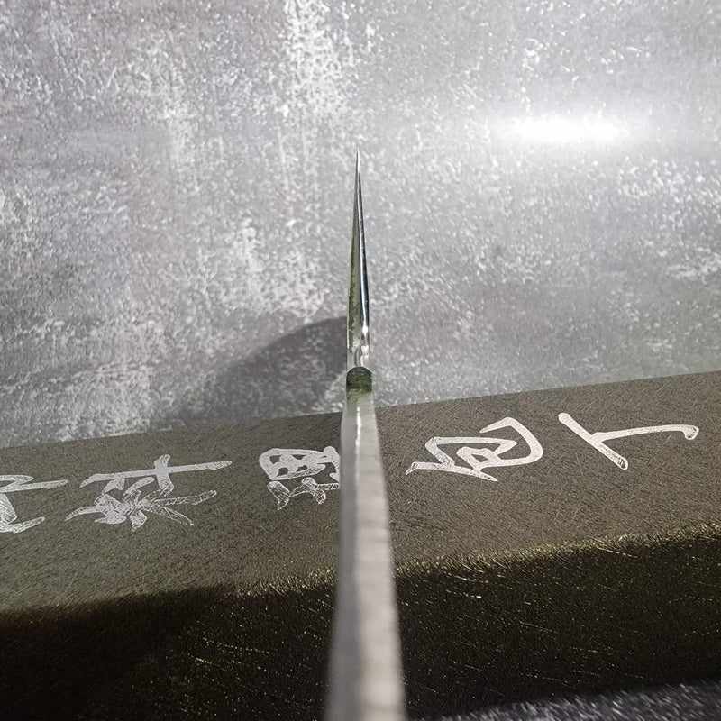 Satoshi Nakagawa White #3 Honyaki 240mm Gyuto No Handle Tokushu Knife.