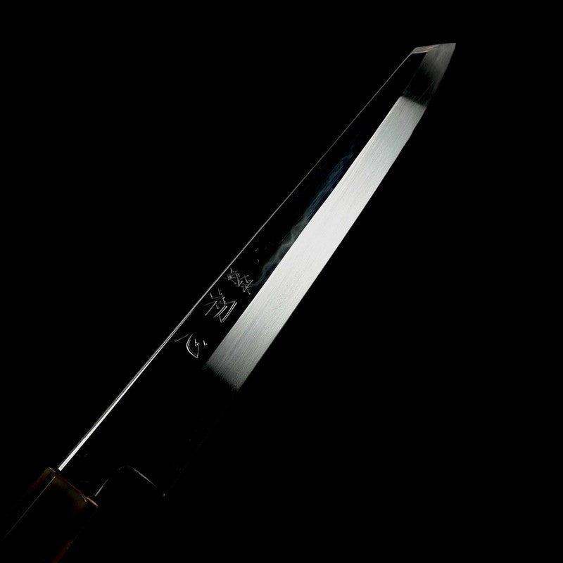 Satoshi Nakagawa white #3 Honyaki 300mm Kiritsuke Yanagiba with Ebony White Handle