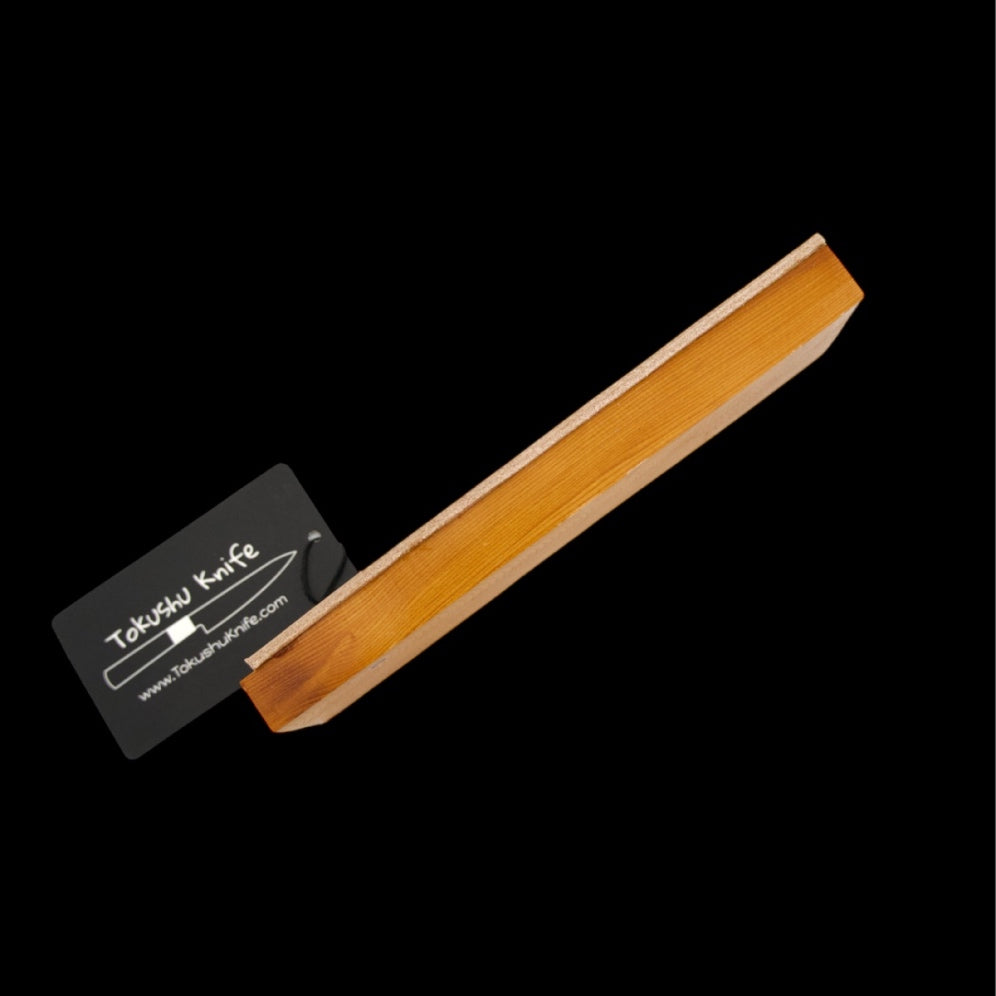 Leather Strop on its side to show thickness 