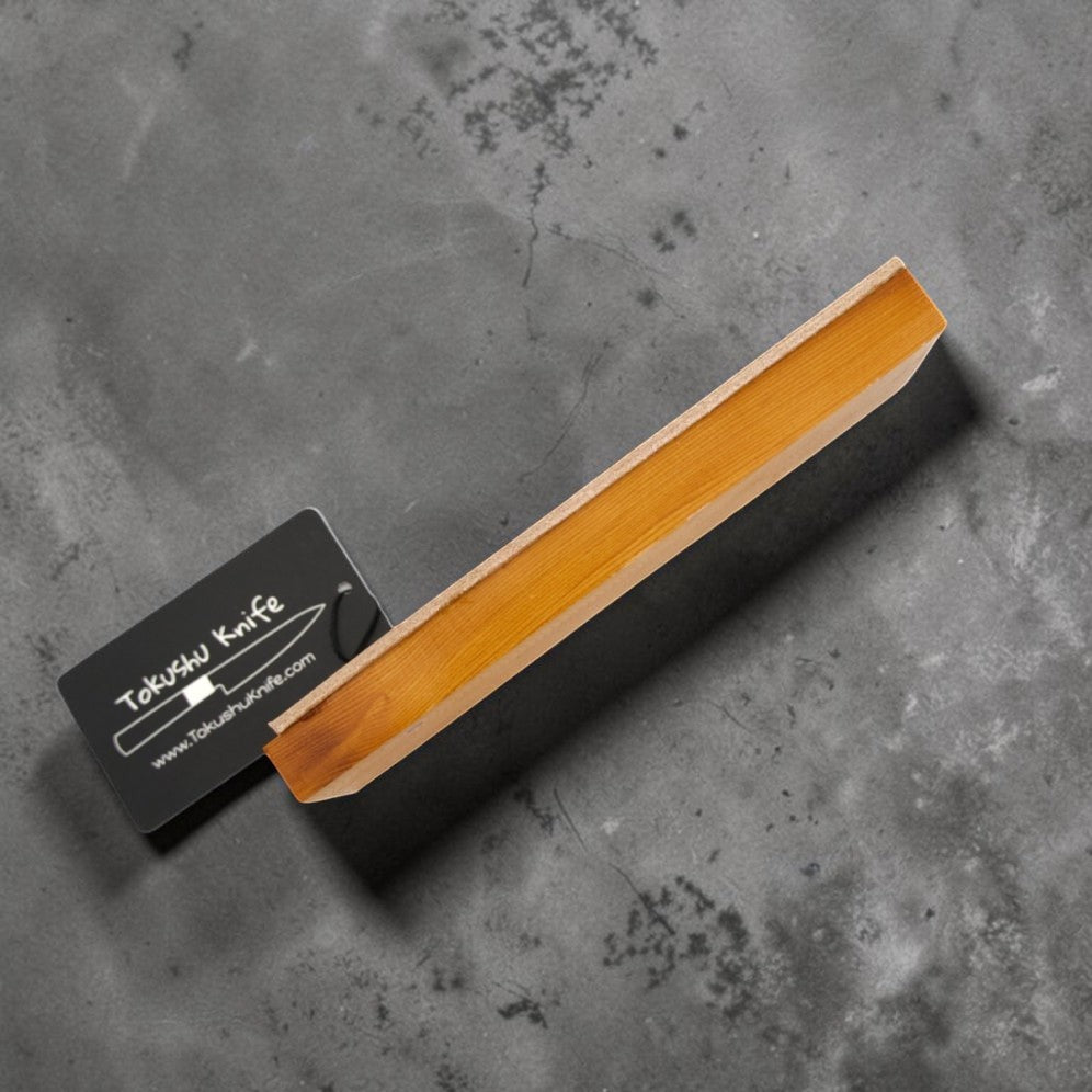 Leather Strop on its side to show thickness