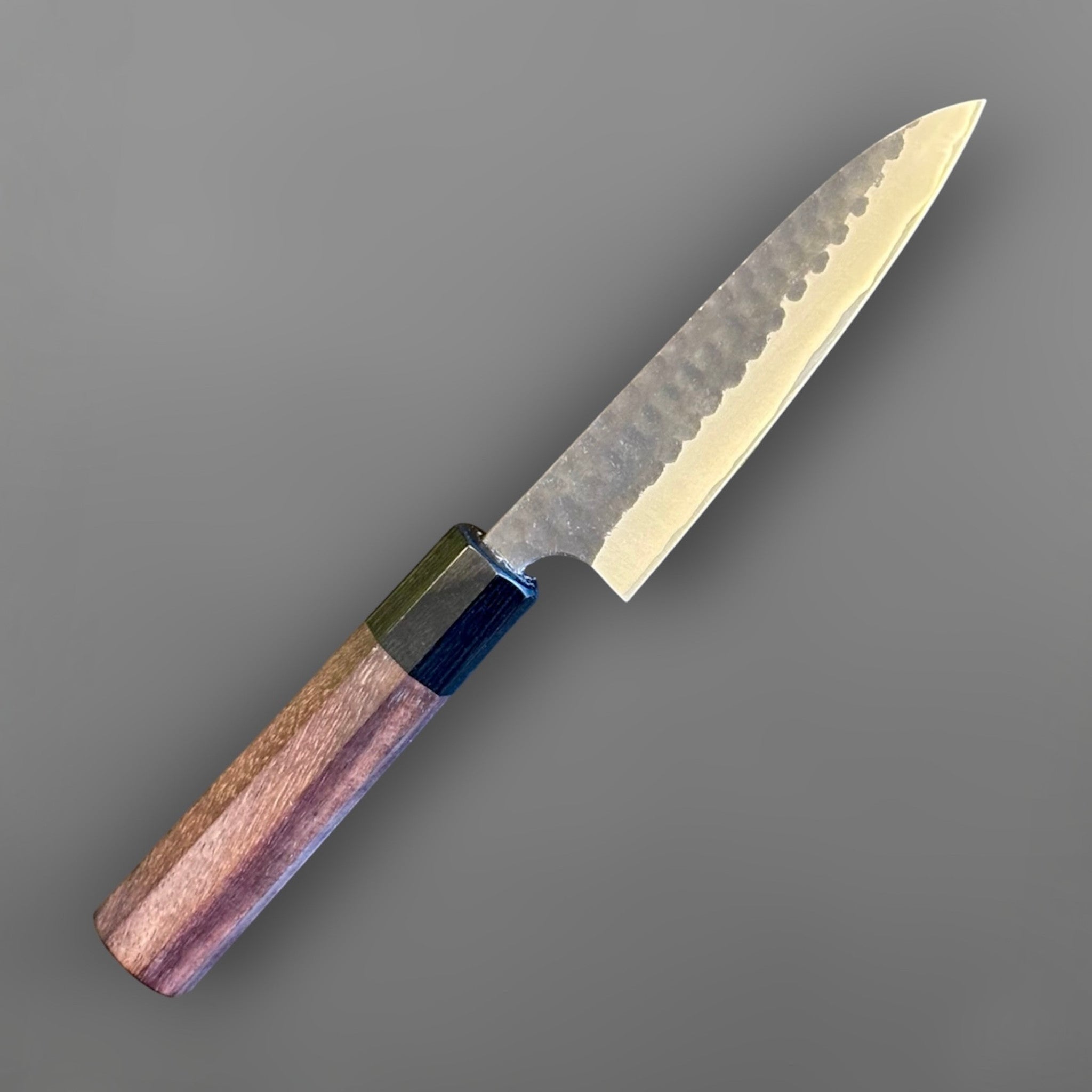 Anryu Knives Aogami Super Stainless Clad Tsuchime 120mm Petty