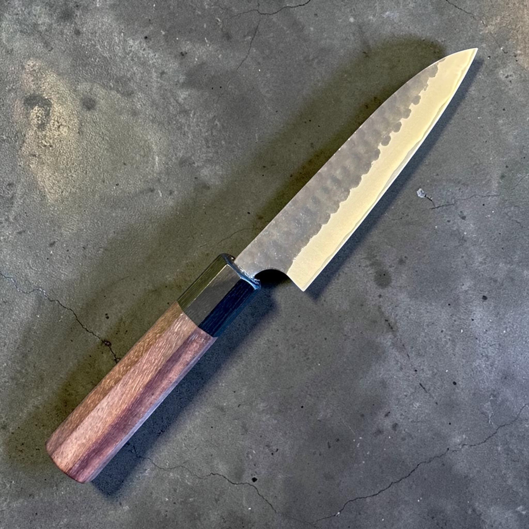 Anryu Knives Aogami Super Stainless Clad Tsuchime 120mm Petty