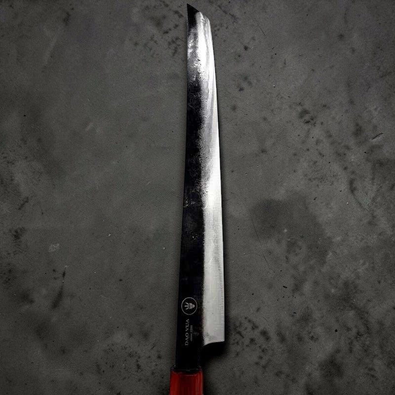 Dao Vua 52100 Carbon Steel V3 300mm Sakimaru Slicer - Tokushu Knife
