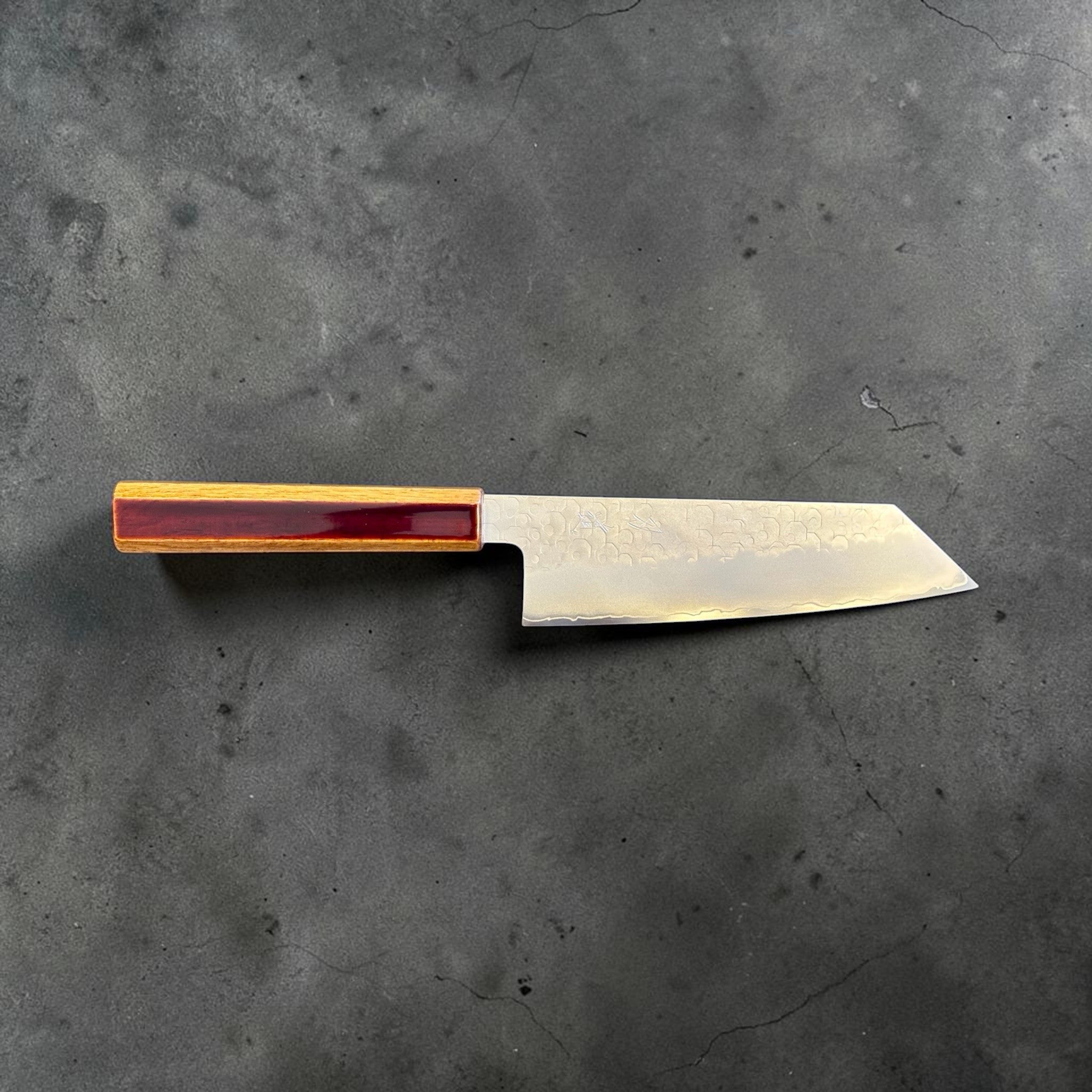 Hado SG2 Shiosai Urushi Bunka, full side profile with urushi handle and etched Shiosai finish.