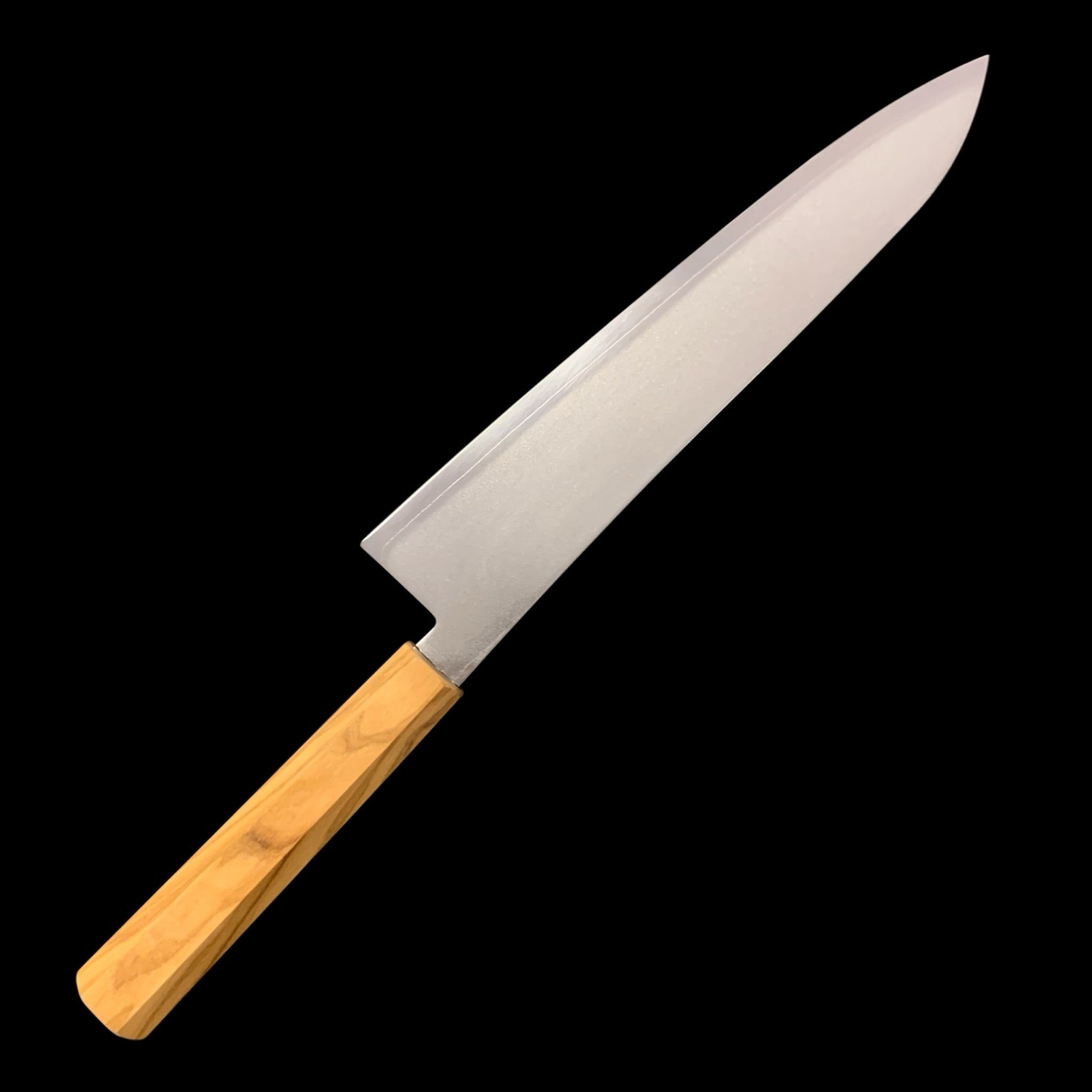 Hatsukokoro Kaijin Blue #2 Gyuto 240 mm, left side blade.