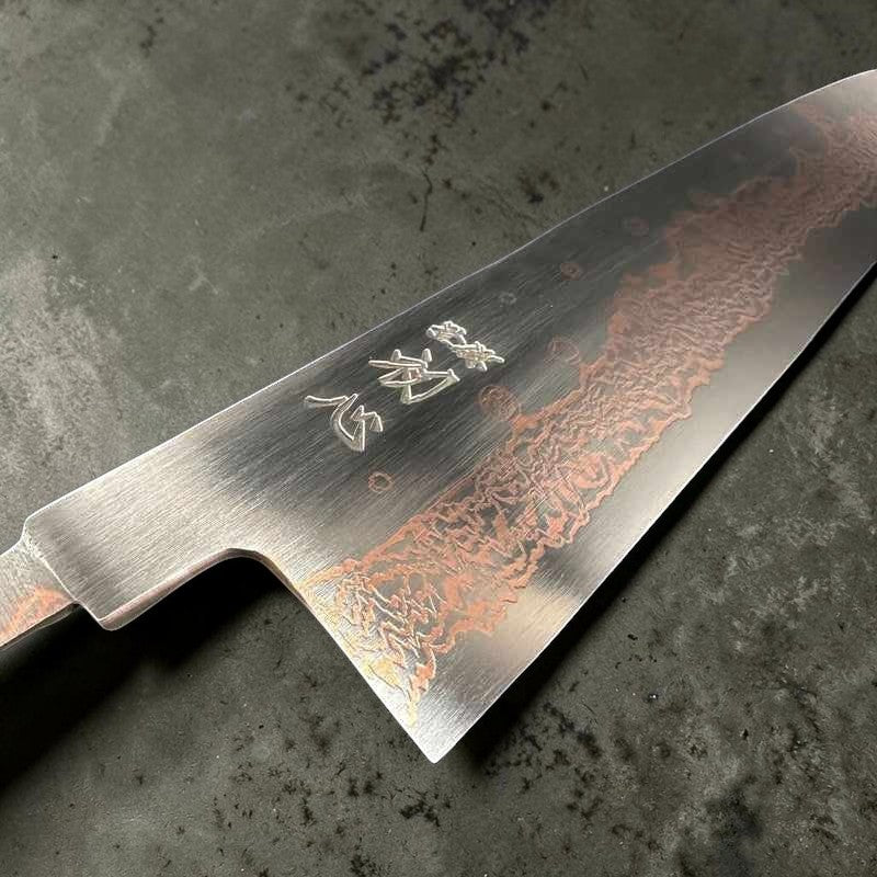 Hatsukokoro Yorokobi SLD Rainbow Damascus 270mm Gyuto (No Handle) - Tokushu Knife