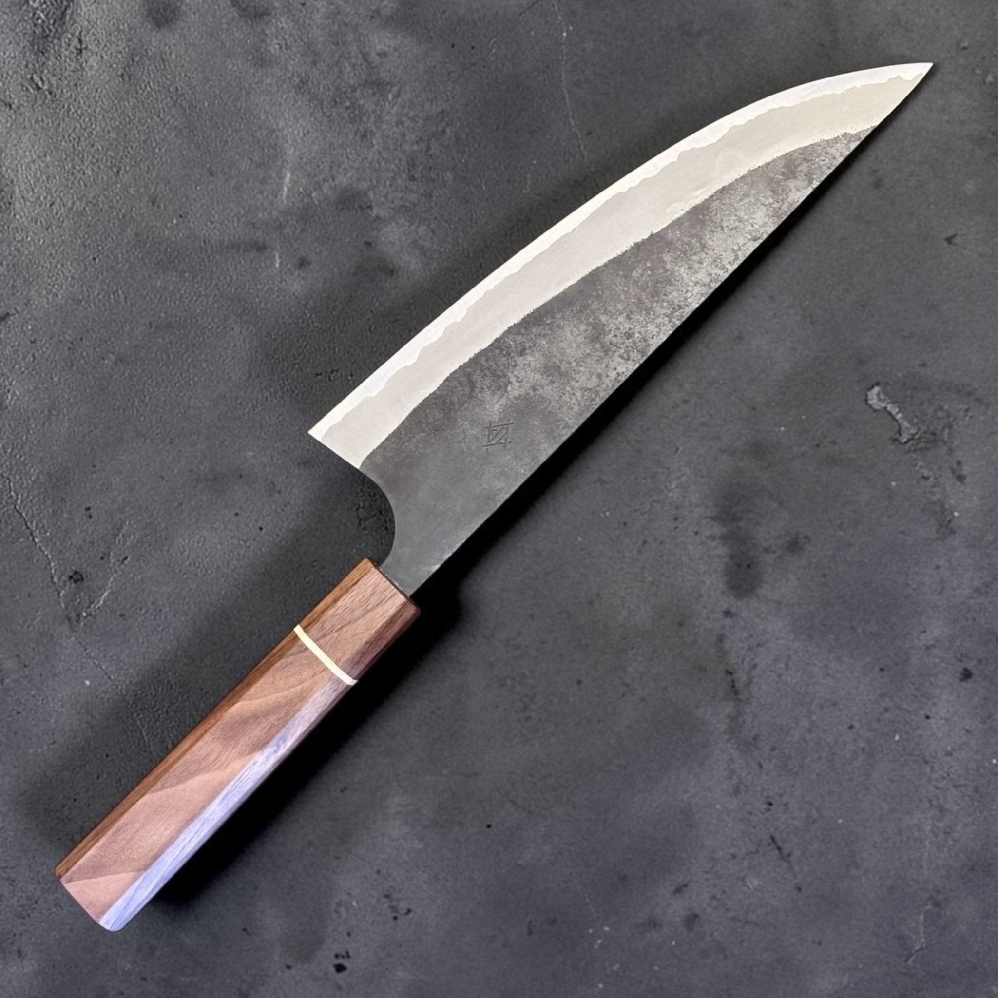 Imai AS Kurouchi USA Gyuto 220mm with Sanjo Walnut Handle