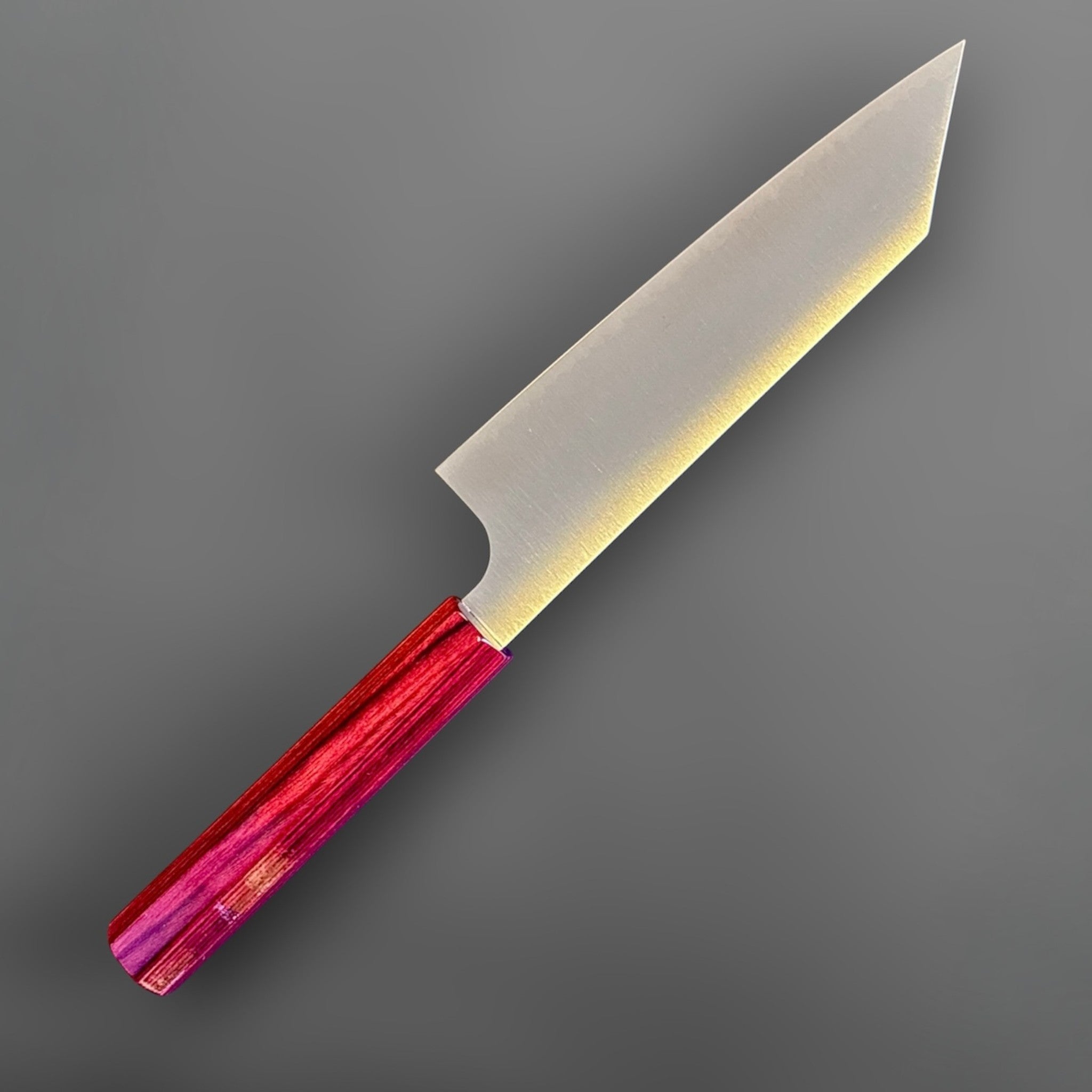 Kei Kobayashi SG2 Migaki Bunka with red lacquered wa handle, angled product view left side