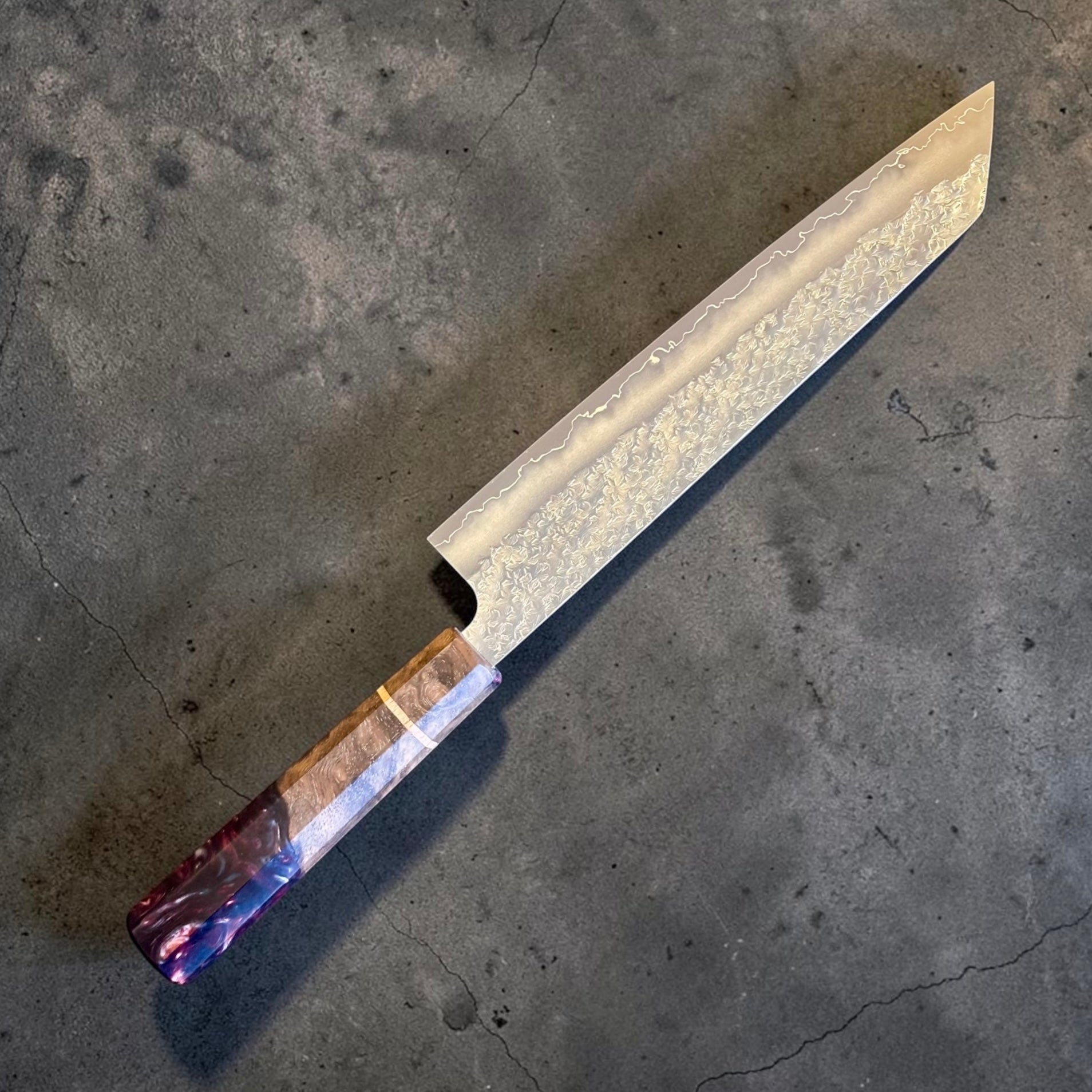Makoto Kurosaki SG2 Bunka 240mm with Arctic Timber Prisma custom handle