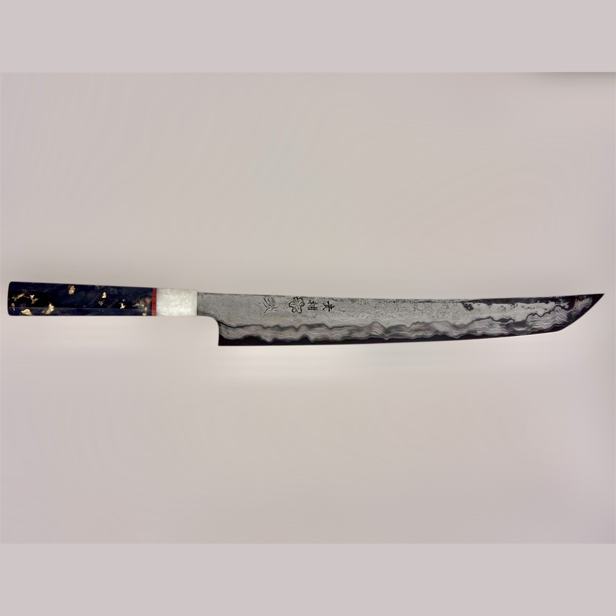 Manaka Aogami #1 KokuENN Sakimaru Sujihiki 300mm with Prisma Knife Handle