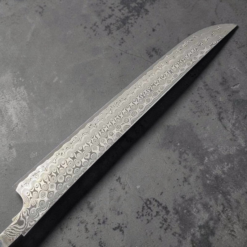 Nigara Hamono Anmon Damascus SG2 300mm Sakimaru Sujihiki No Handle - Tokushu Knife
