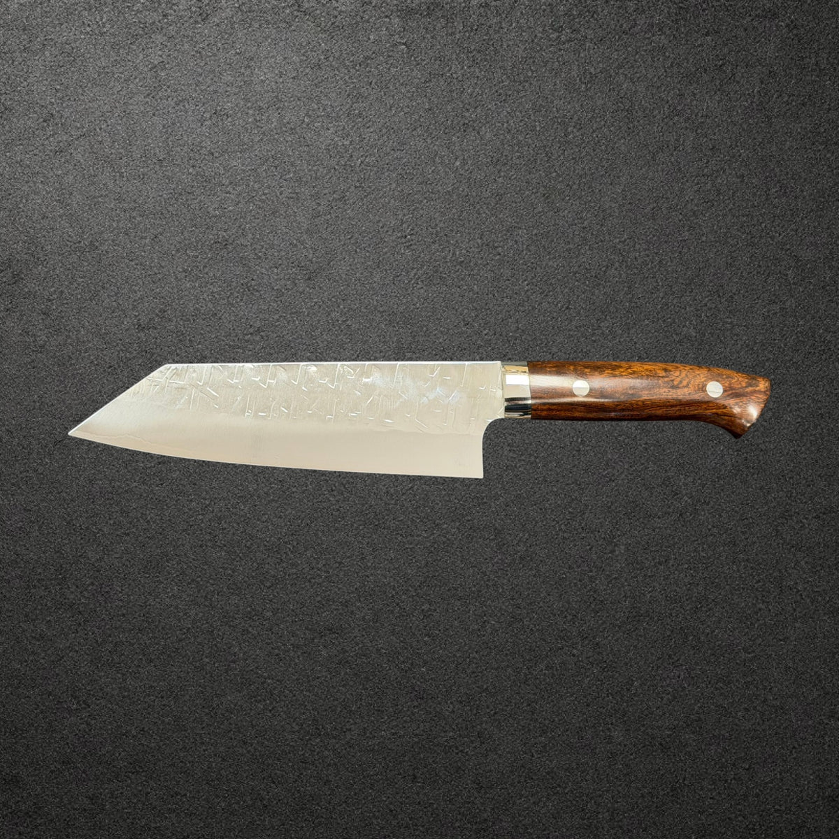Takeshi Saji SRS-13 Tsuchime Bunka with ironwood handle, reverse profile