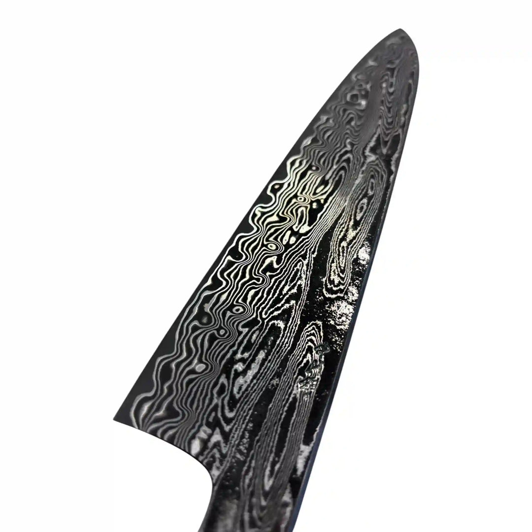 Satoshi Nakagawa SPG STRIX Gyuto 210 mm blade side view