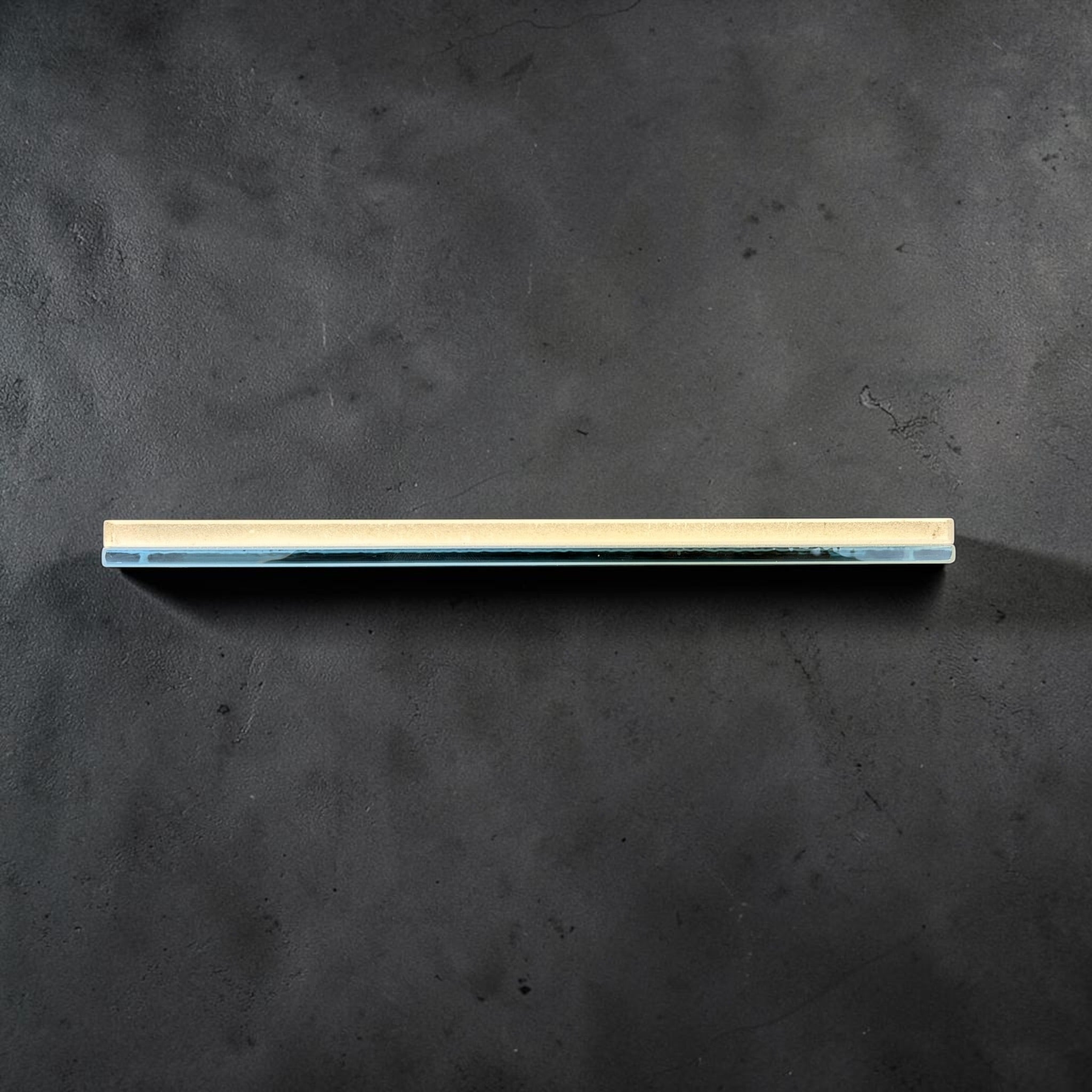 Shapton GlassStone 500 whetstone side profile showing the abrasive layer and tempered glass base