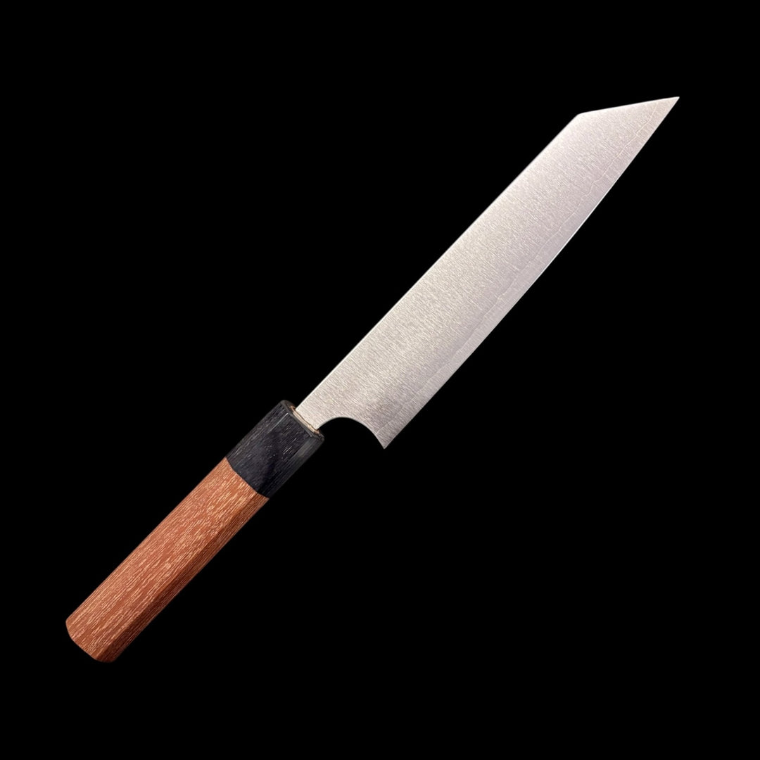 Shibata Koutetsu SG2 Petty 150 mm, side profile on black background.