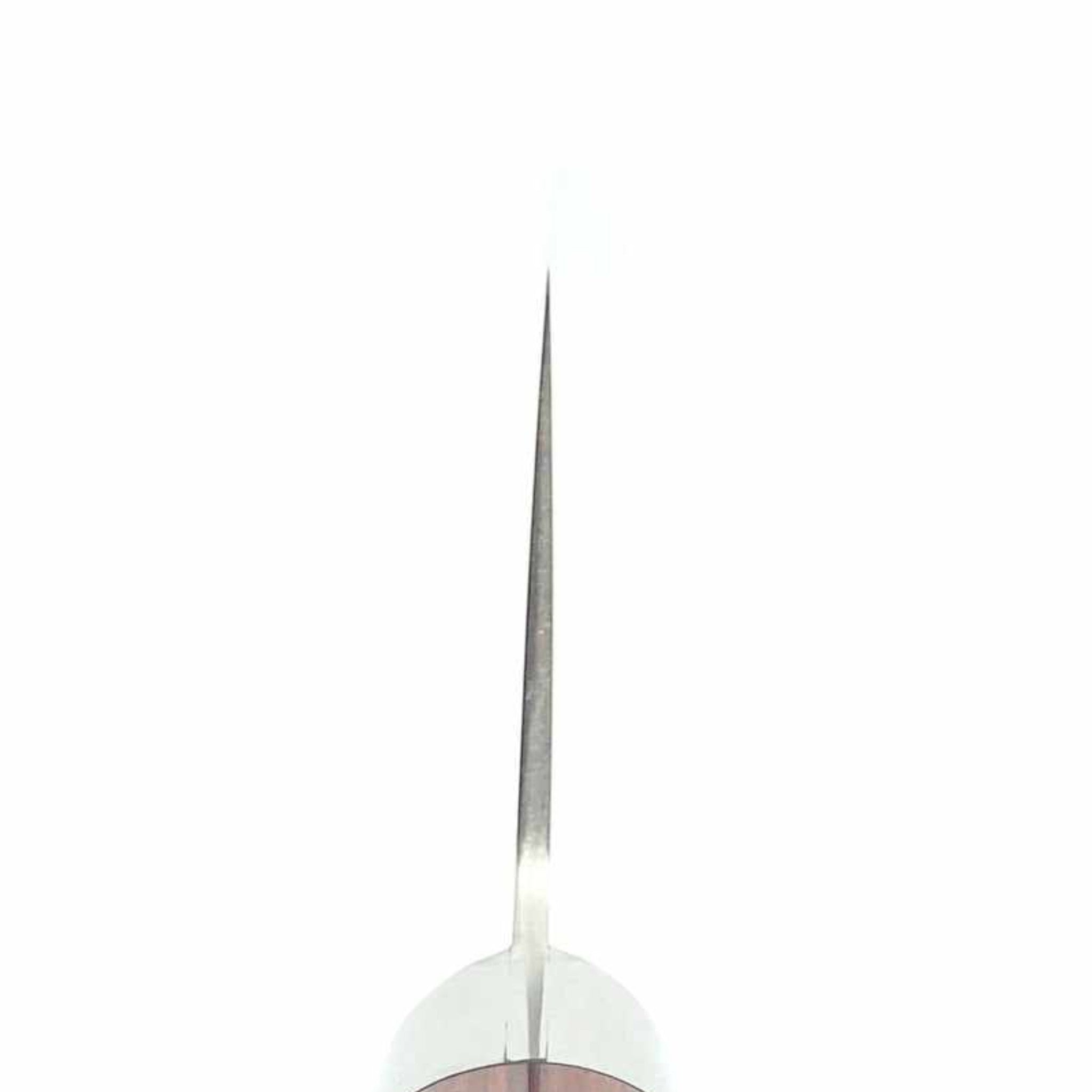 Takamura SG2 Migaki 170mm Santoku with Red Western Handle Choil Shot