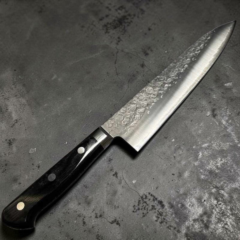 Takamura VG-10 Tsuchime 210mm Gyuto with Western Handle - Tokushu Knife