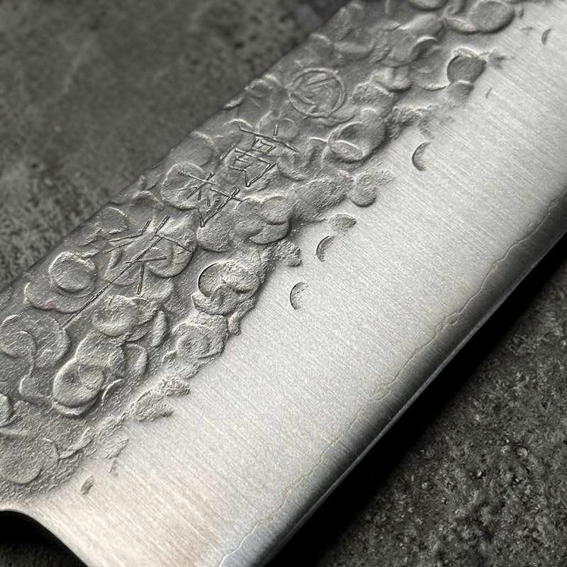 Takamura VG-10 Tsuchime 210mm Gyuto with Western Handle - Tokushu Knife
