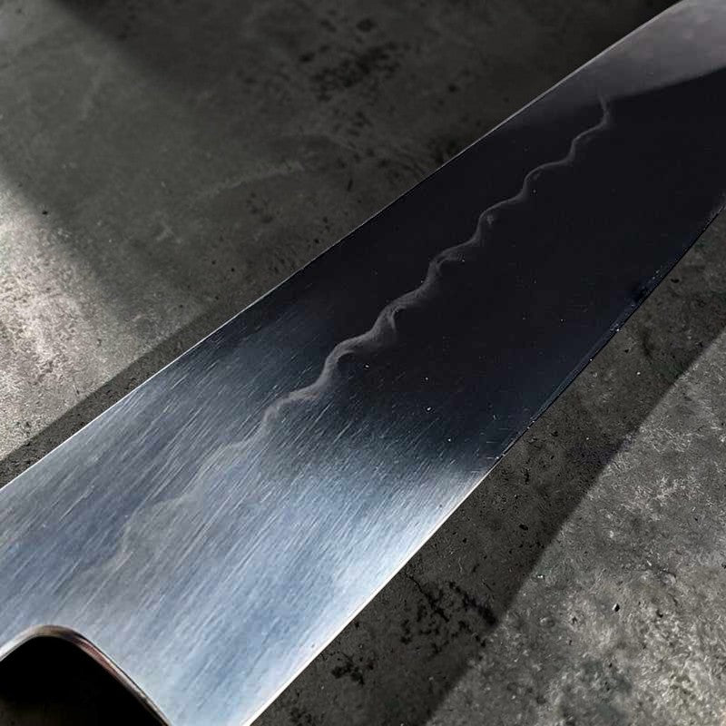 Tokushu Knife Satoshi Nakagawa White #1 Mizu Honyaki 240mm Gyuto No Handle - Tokushu Knife