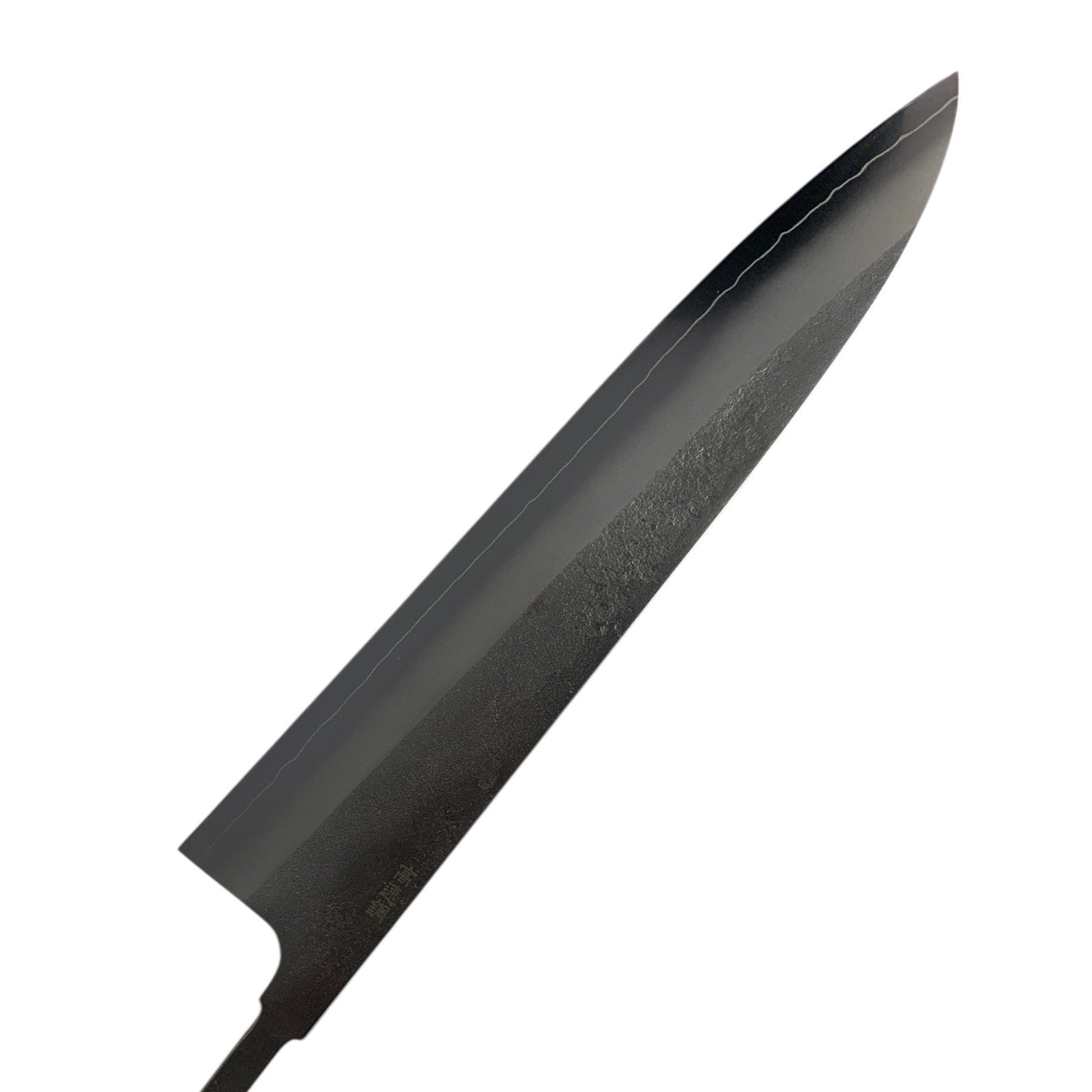 Yoshikane SKD Gyuto 240mm, opposite side of the blade without handle.