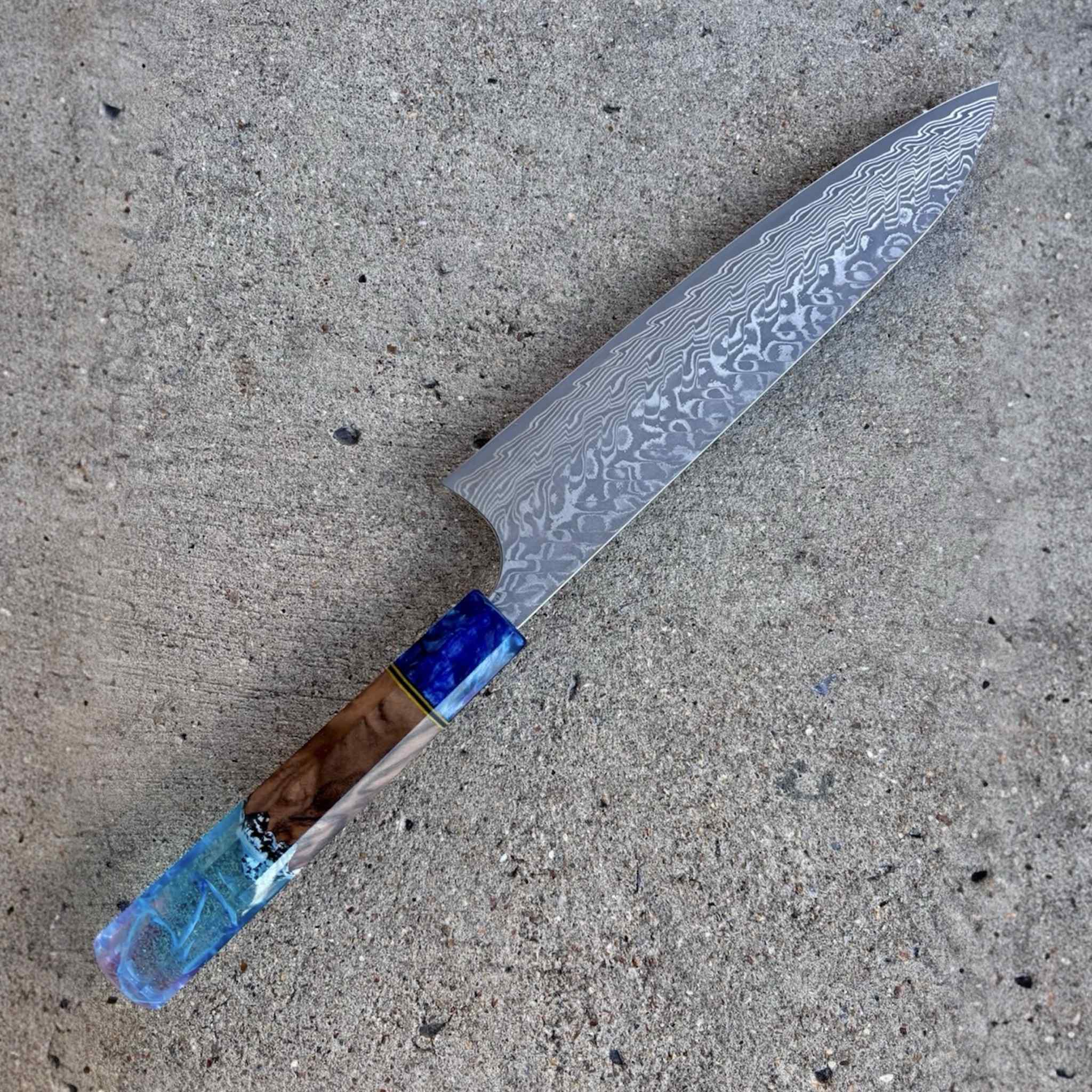 Yoshimi Kato SG2 Black Damascus Gyuto 210 mm