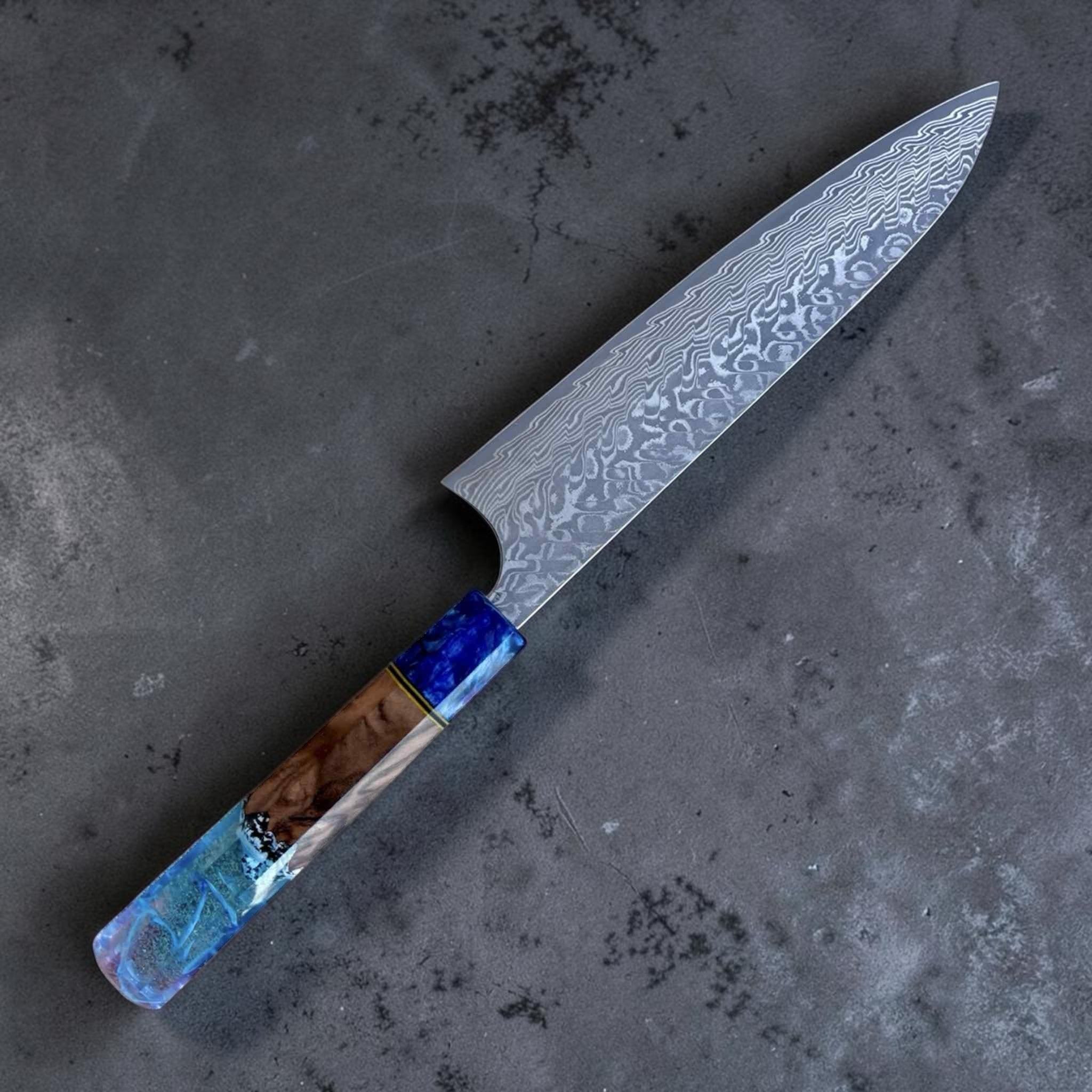 Yoshimi Kato SG2 Black Damascus Gyuto 210 mm