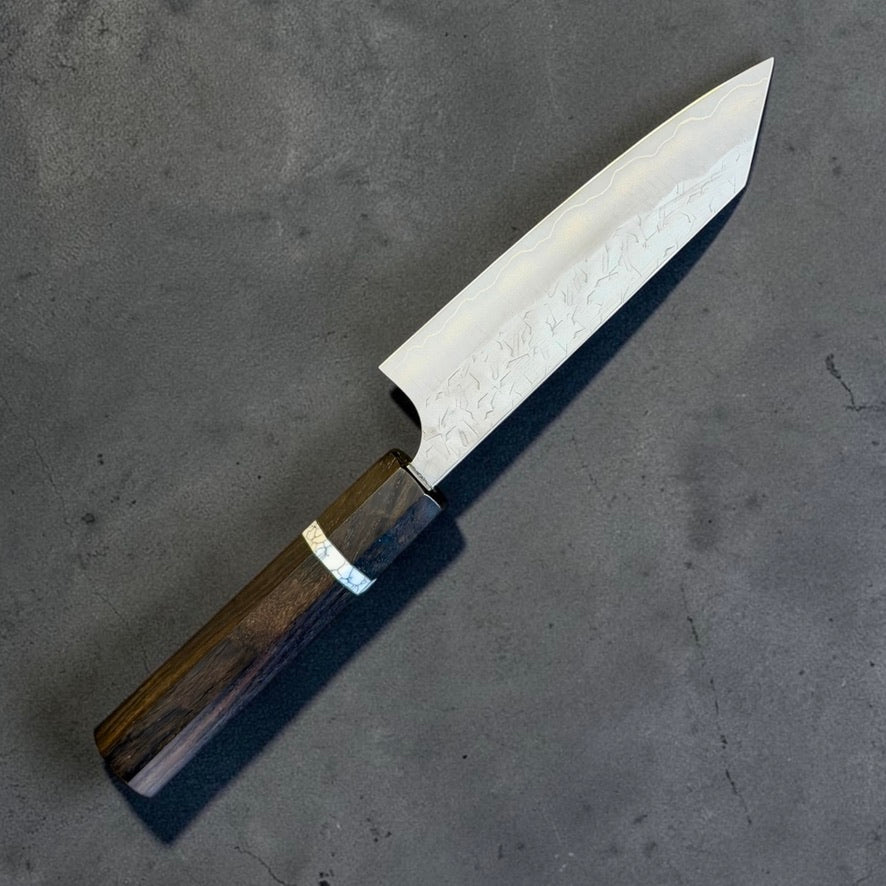 Yoshimi Kato Hyo SG2 Ko-Bunka 130mm diagonal full-knife view