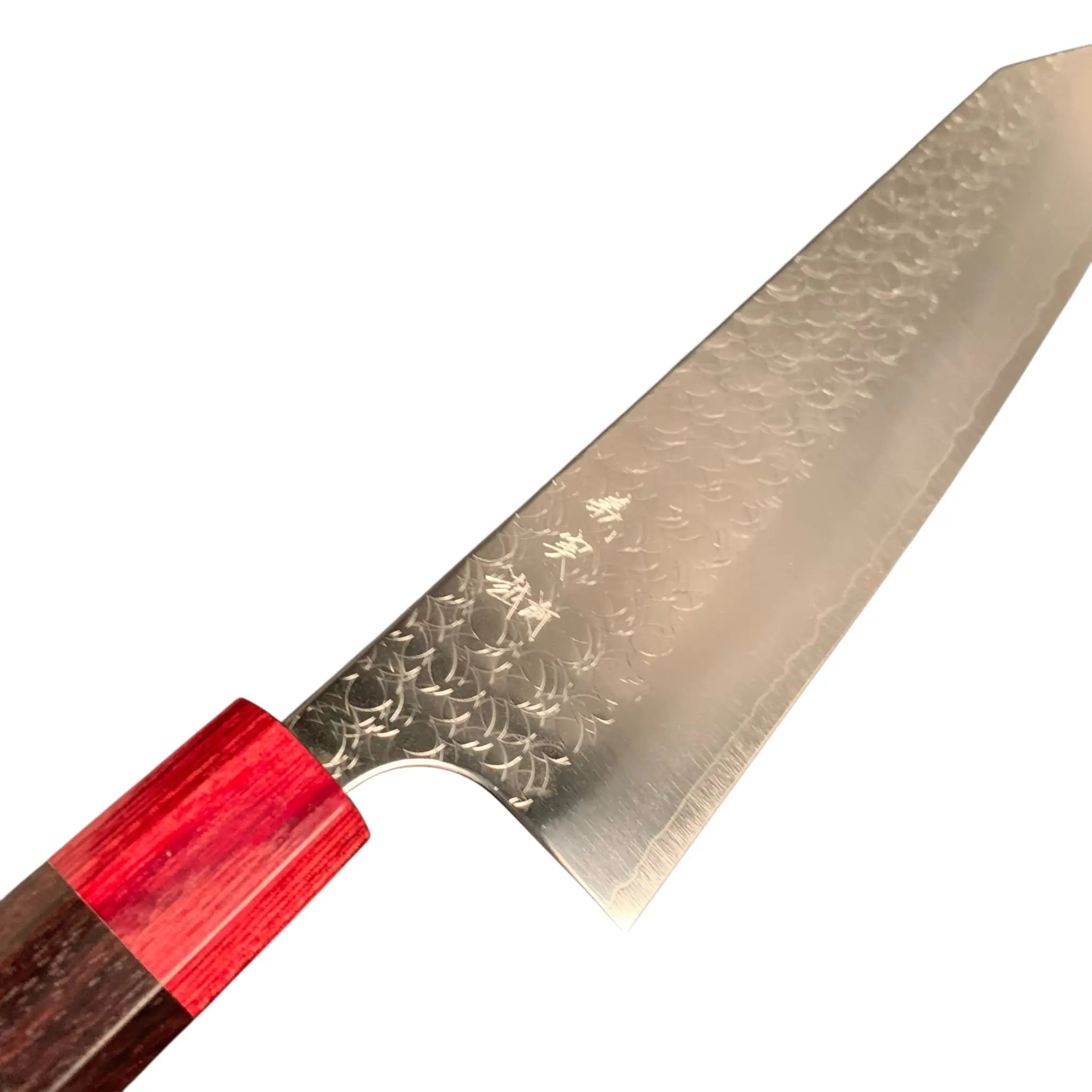 Yoshimi Kato Minamo SG2 Kiritsuke 240mm handle close-up
