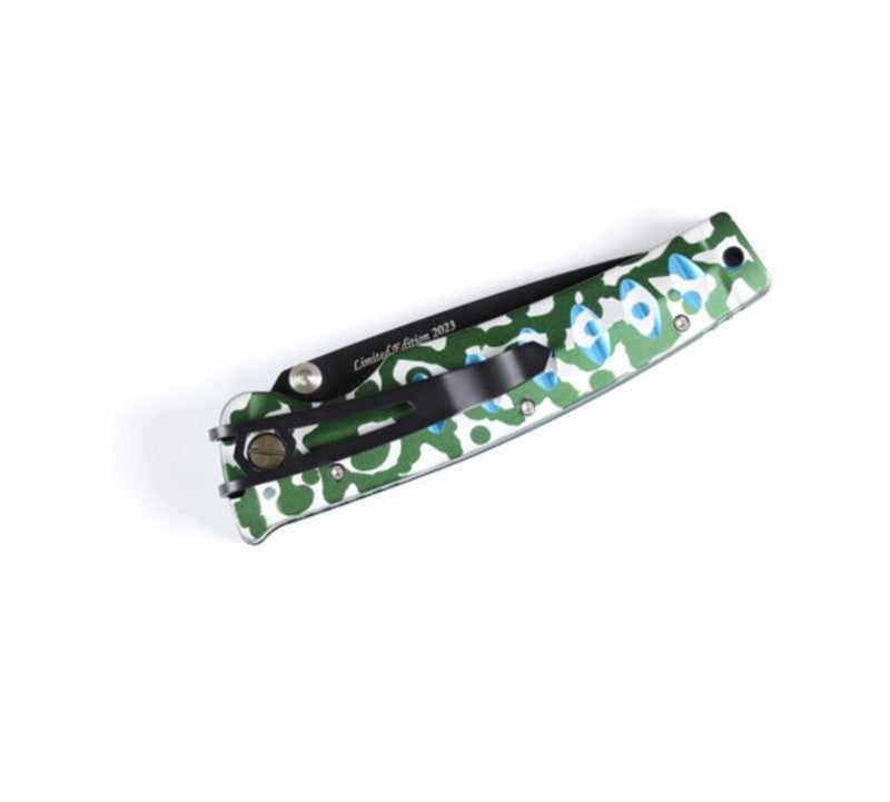 2023 Limited Edition Mcusta Katana VG-10 Core San Mai Camo 4.25" Folding knife - Tokushu Knife