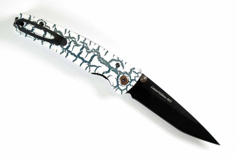2023 Limited Edition Mcusta MC-4BC-D3 Katana VG-10 Core San Mai White/black 4.25" Folding knife - Tokushu Knife
