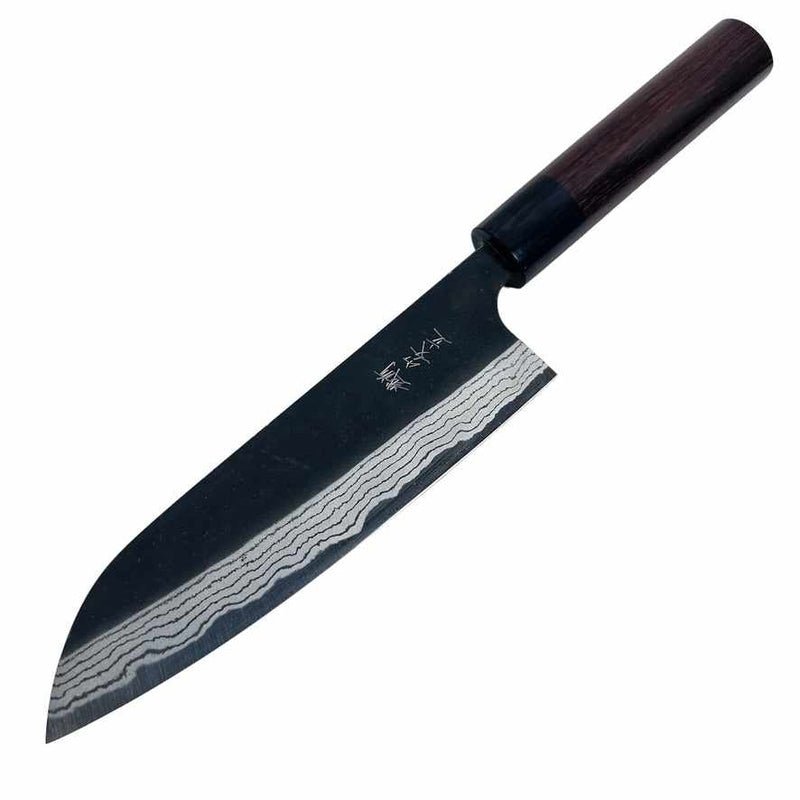 Anryu Knives White #2 Kurouchi Santoku 165mm - Tokushu Knife
