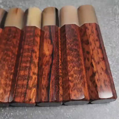Tokushu Snakewood with Nickel Spacer and Horn Ferrule Medium